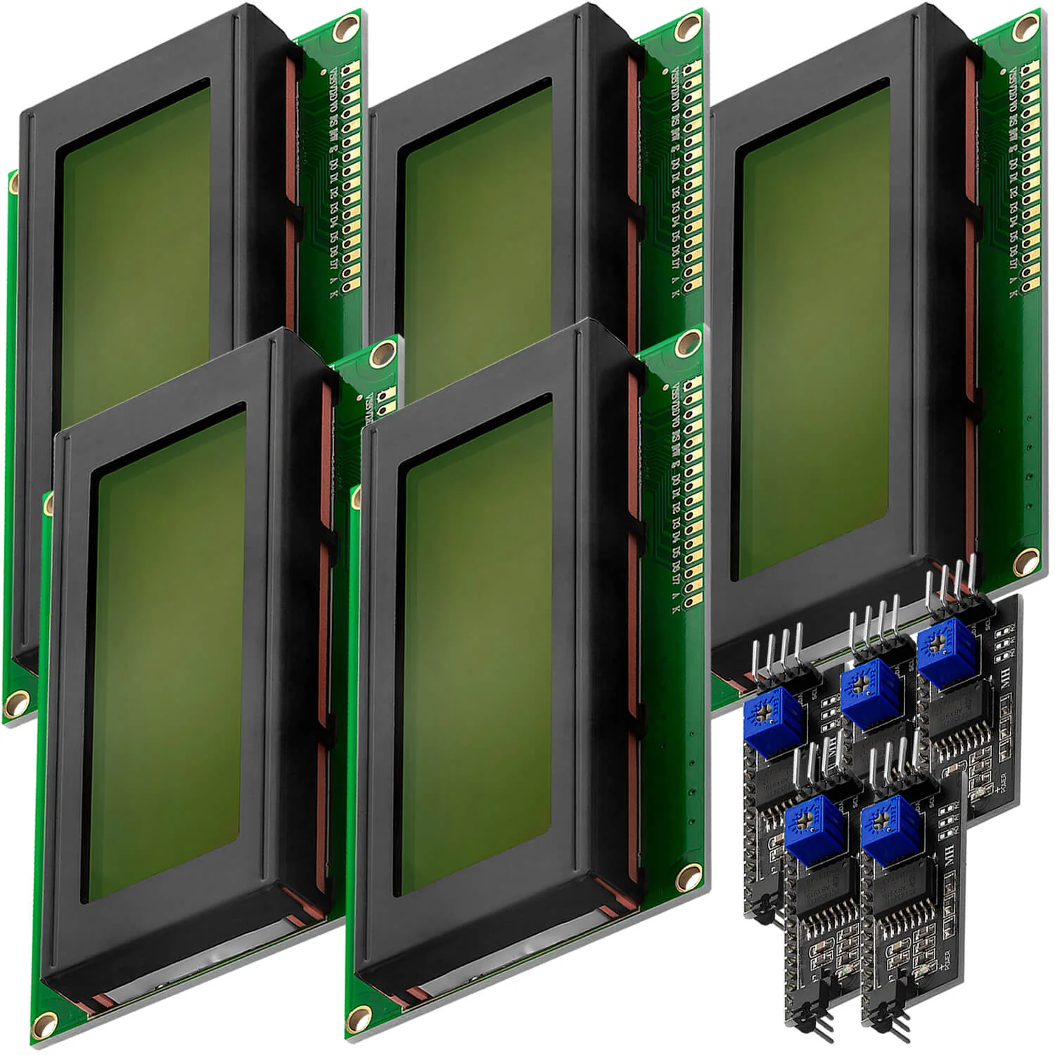 HD44780 2004 LCD Display Bundle 4x20 Zeichen mit I2C Schnittstelle Grün - Image 5