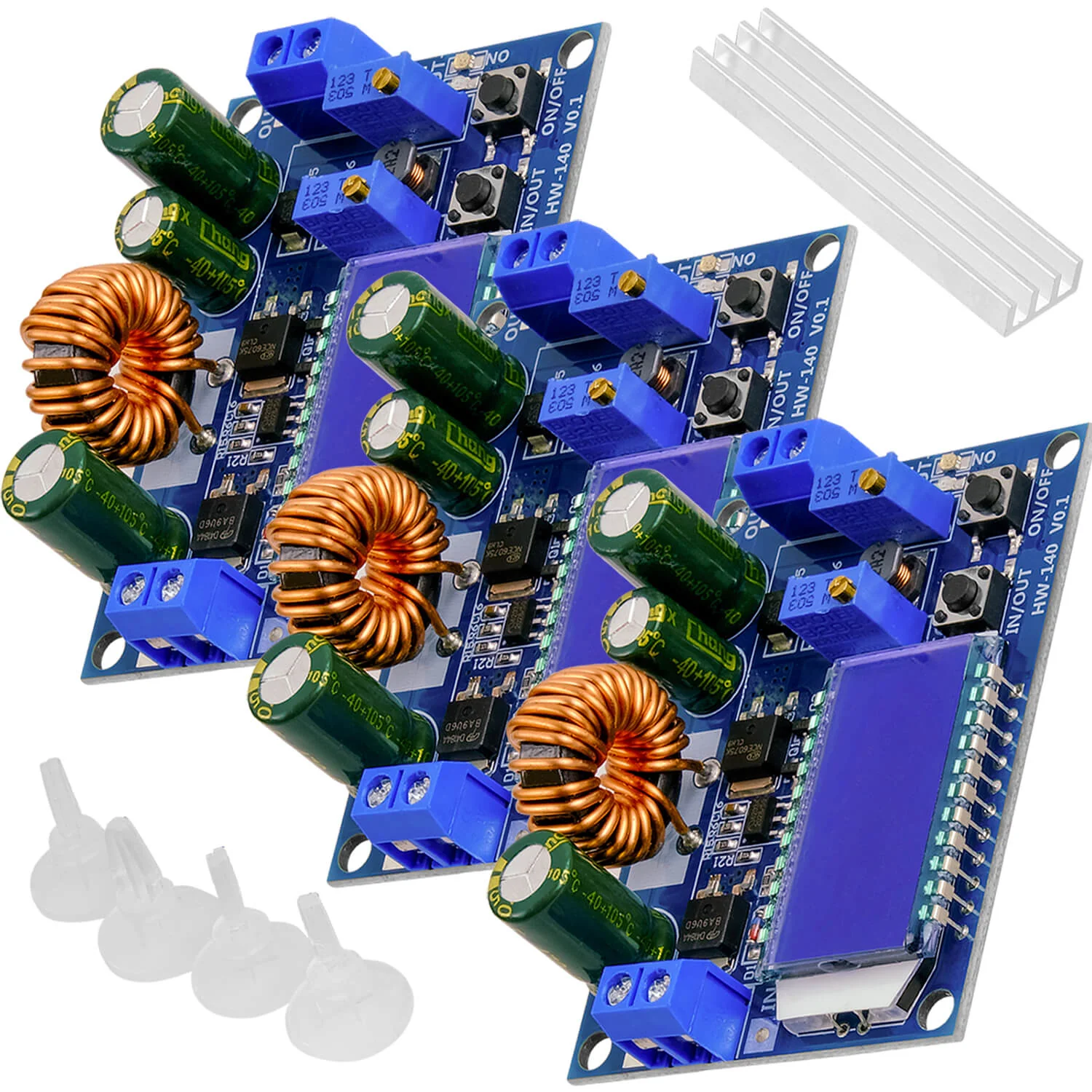 HW-140 DC-DC Buck Boost Converter Step Up/Down, LCD-Anzeige, 3A 5,5V-30V zu 0,5V-30V kompatibel mit Arduino - Image 4