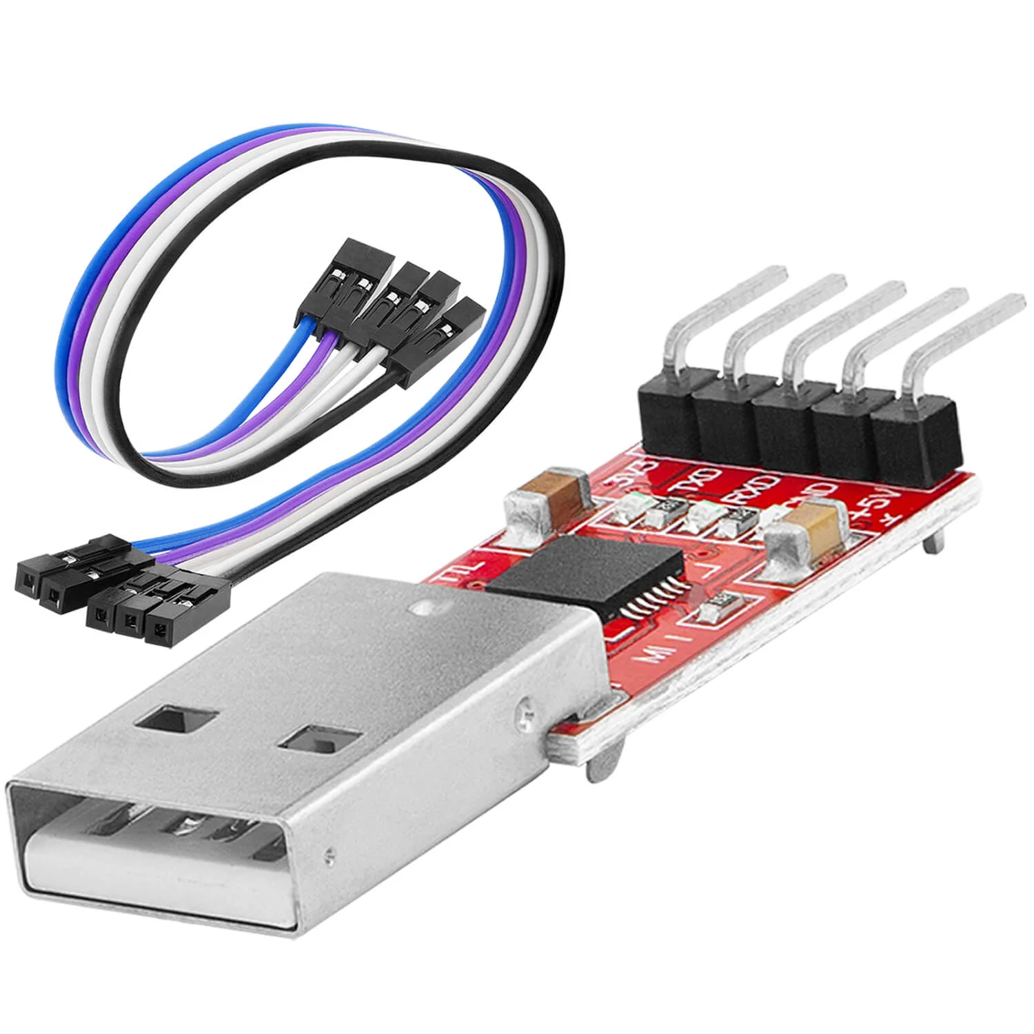 CP2102 USB zu TTL Konverter HW-598 für 3,3V und 5V mit Jumper Kabel - Image 4