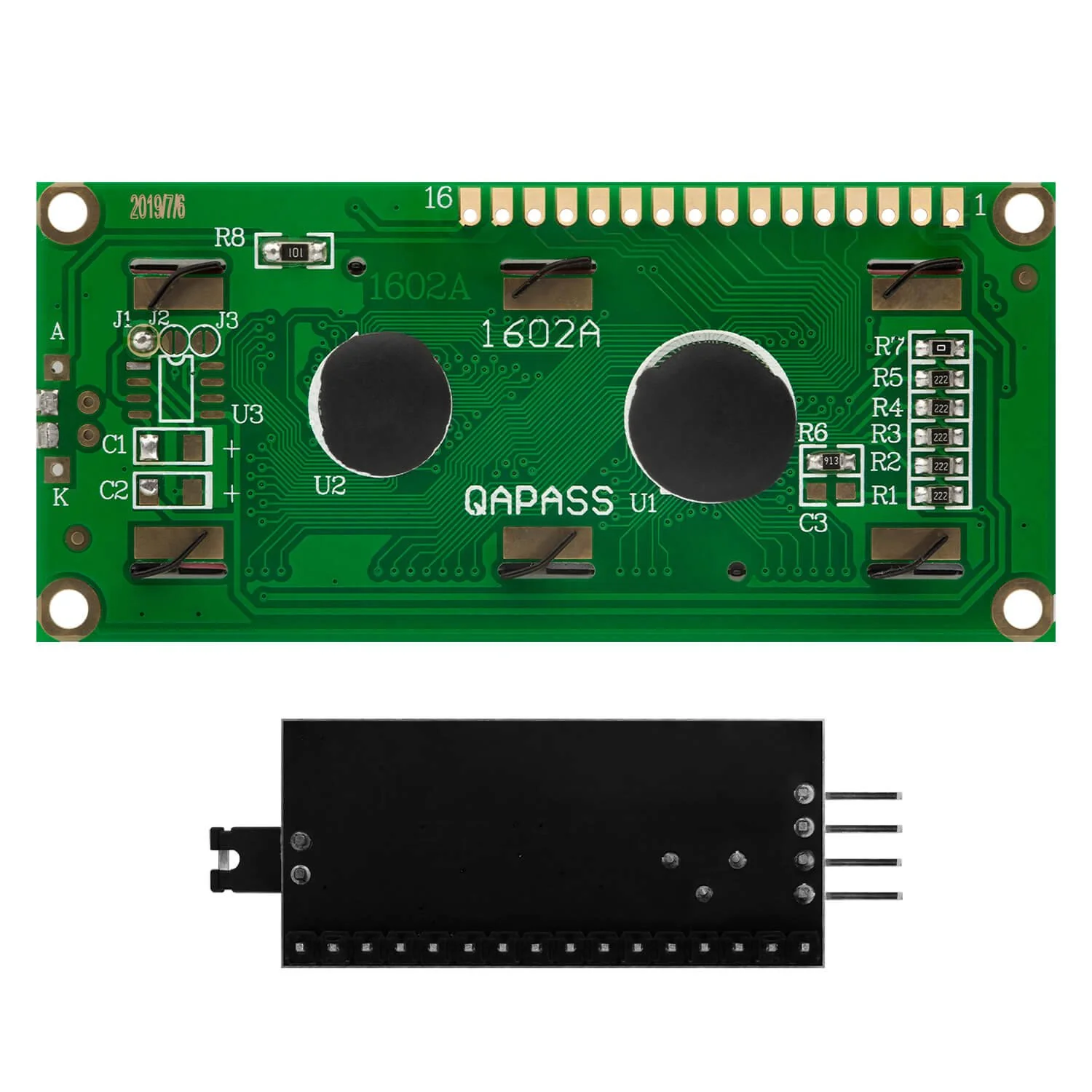 HD44780 1602 LCD Modul Display Bundle mit I2C Schnittstelle 2x16 Zeichen kompatibel mit Arduino und Raspberry Pi - Image 4