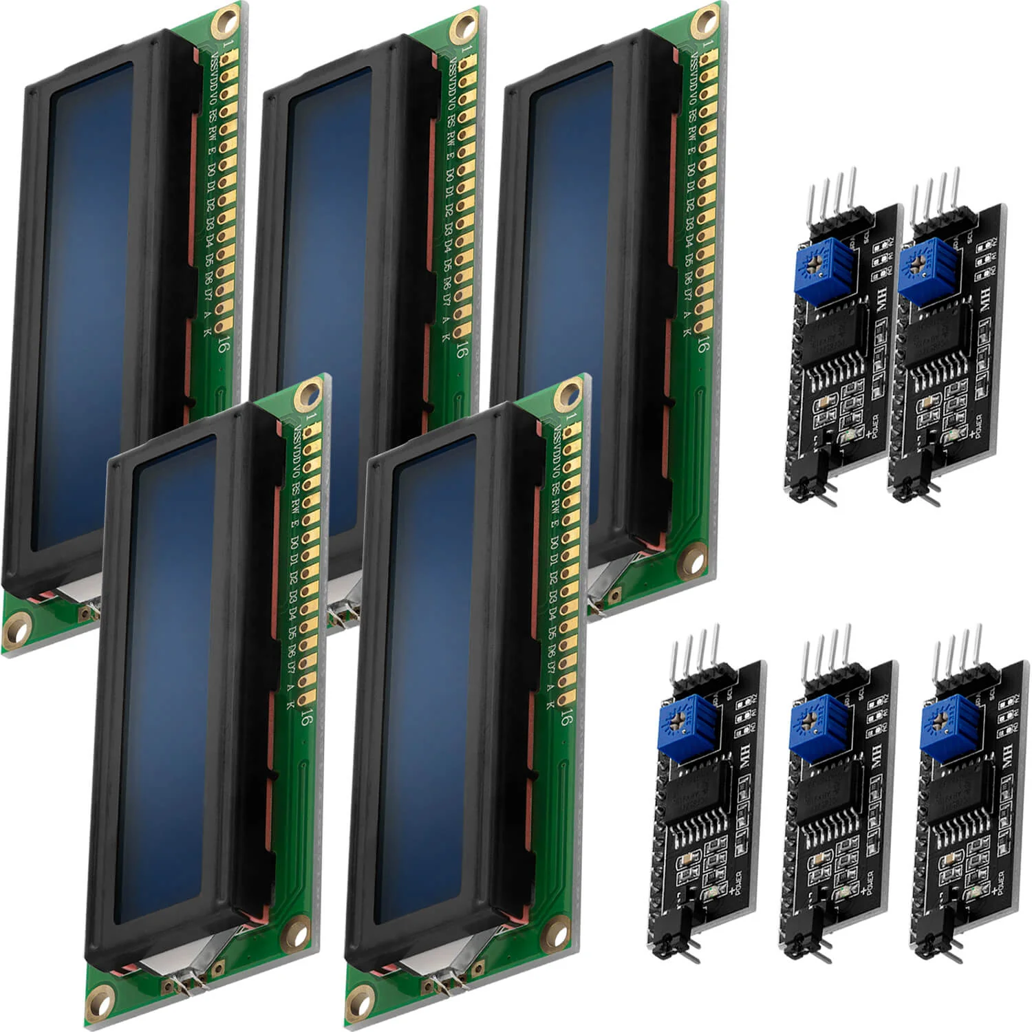 HD44780 1602 LCD Modul Display Bundle mit I2C Schnittstelle 2x16 Zeichen kompatibel mit Arduino und Raspberry Pi - Image 6