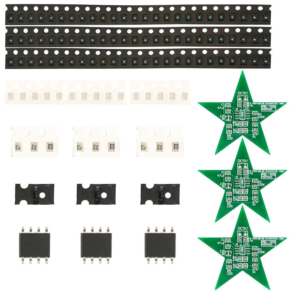 LED Weihnachtsstern Lötset – DIY Elektronik Bausatz für einen Stern mit rotem Beleuchtungseffekt - Image 6