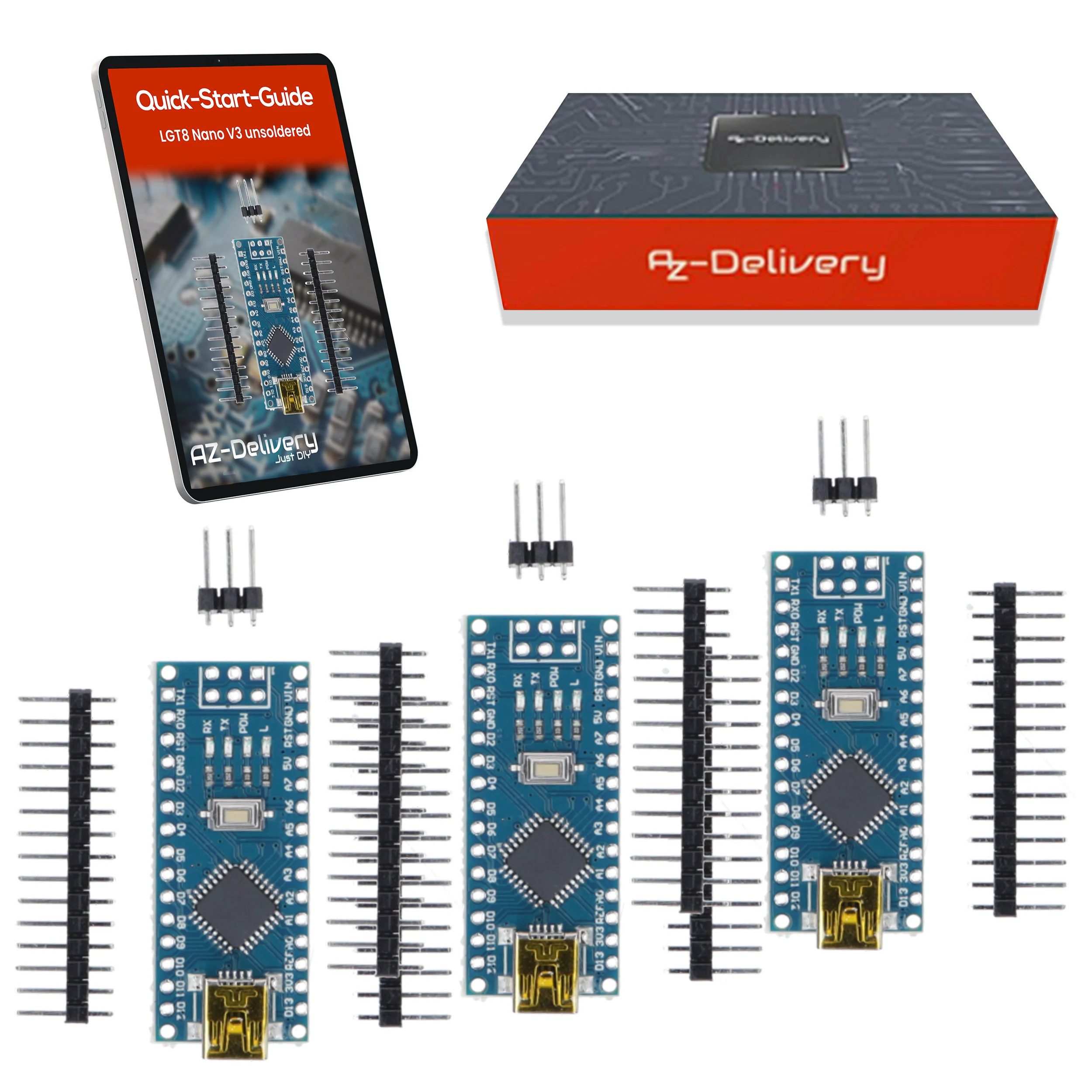 LGT8 Nano V3 - Mikrocontroller Board mit LGT8F328P und CH340, kompatibel mit Arduino Nano, 32 MHz Taktfrequenz - Image 5