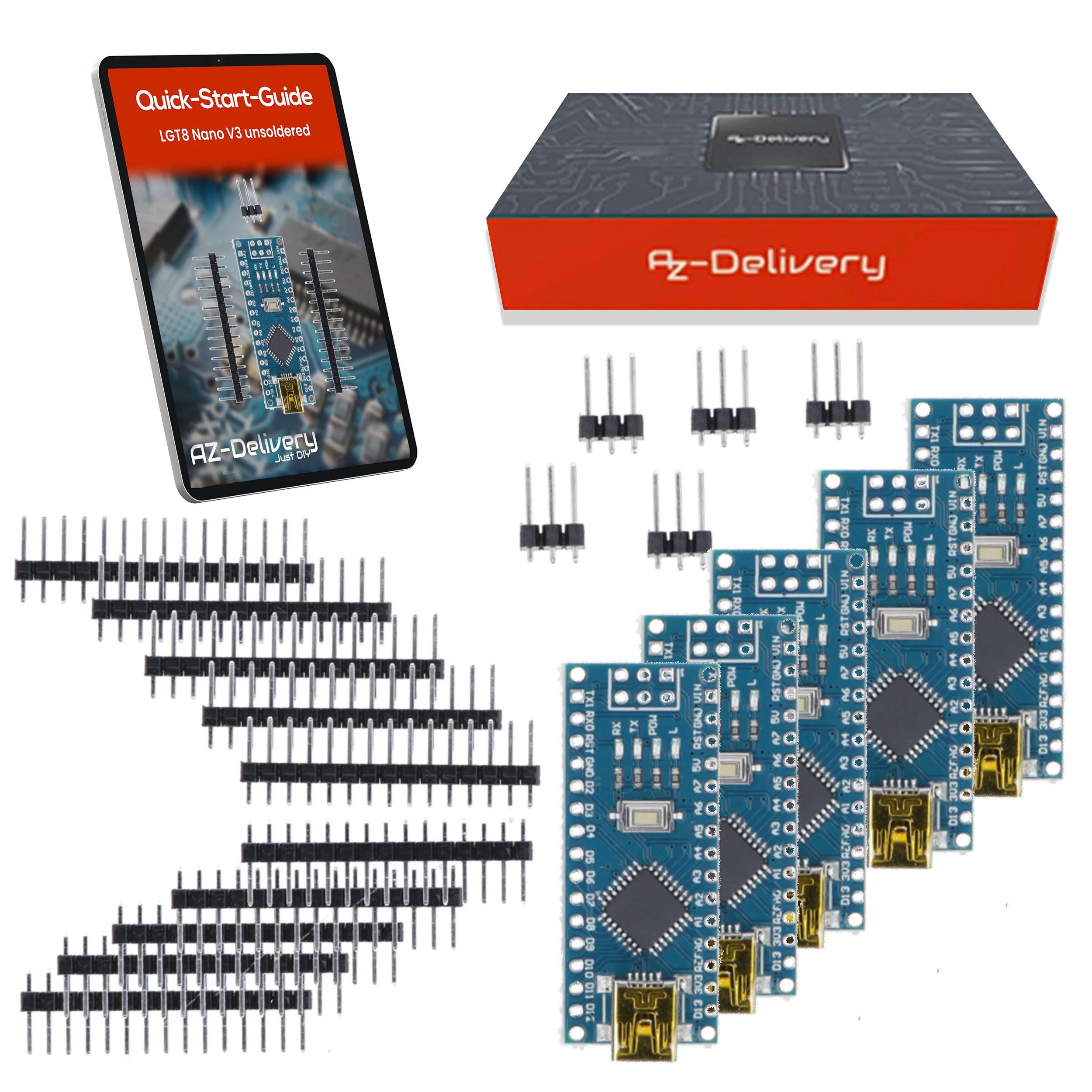 LGT8 Nano V3 - Mikrocontroller Board mit LGT8F328P und CH340, kompatibel mit Arduino Nano, 32 MHz Taktfrequenz - Image 6