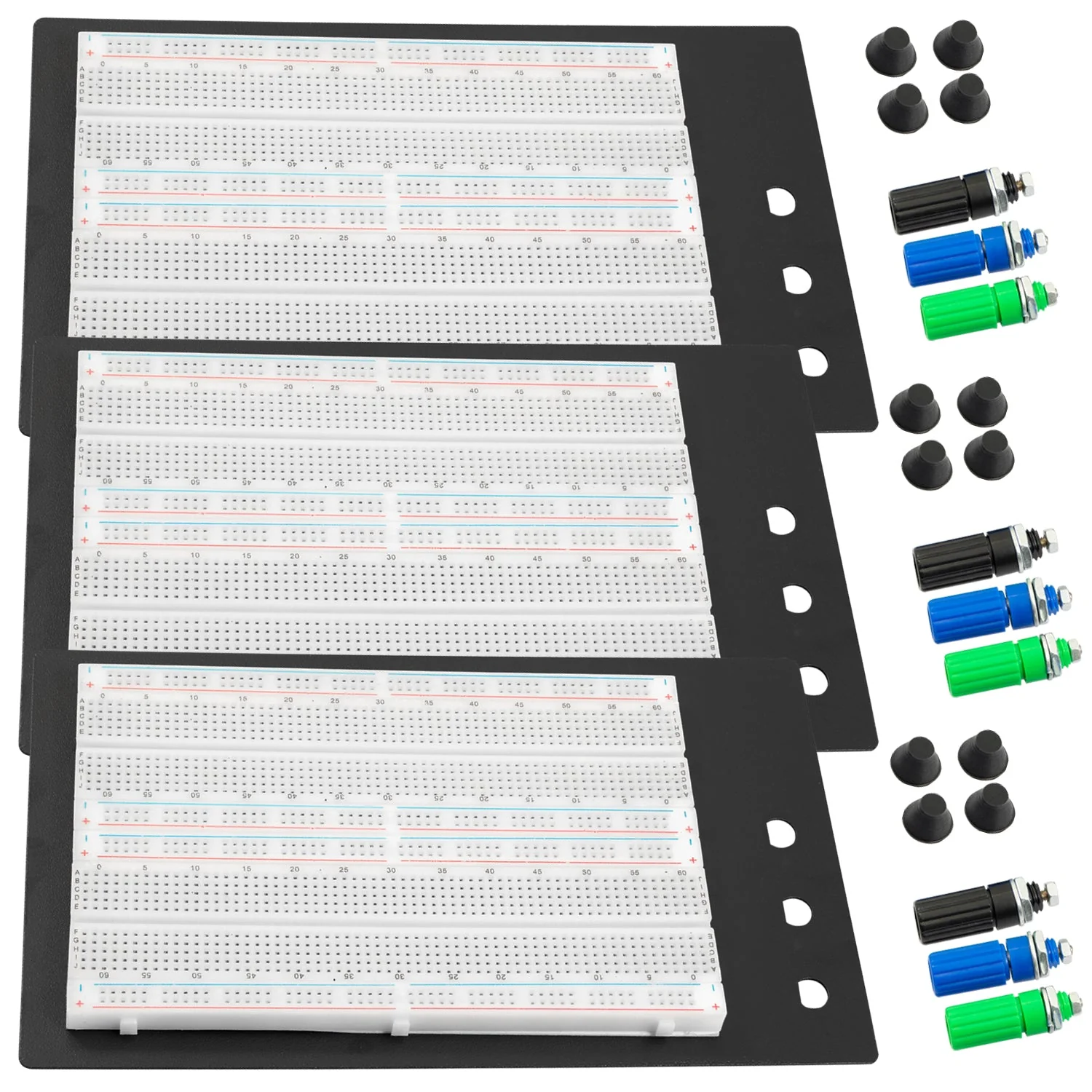 SYB-1660 Lötfreies Breadboard Protoboard | Breadboard-Kit | Tie-Point 1660 ZY-204 | 4 Strombahnen - Image 11