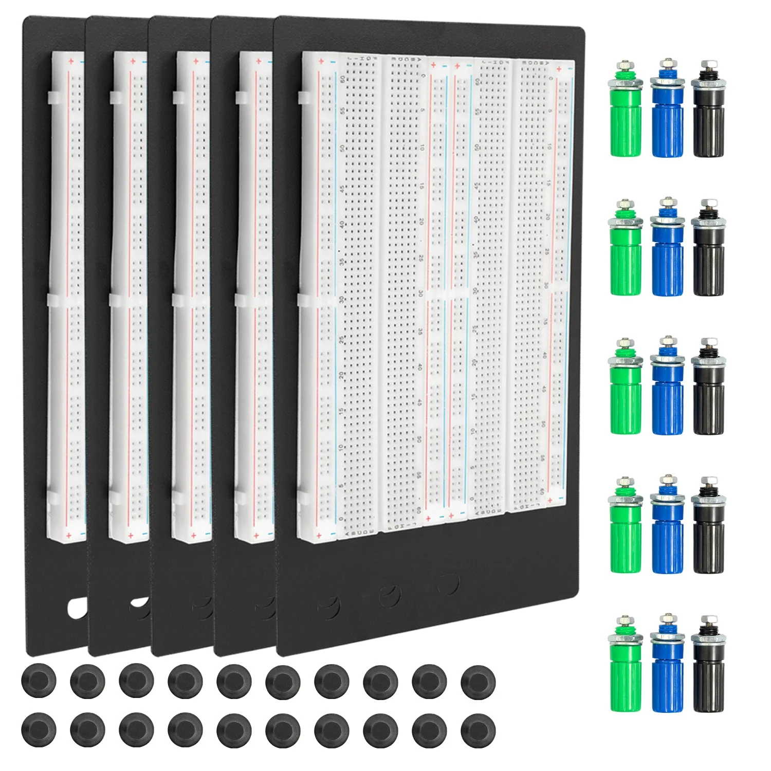 SYB-1660 Lötfreies Breadboard Protoboard | Breadboard-Kit | Tie-Point 1660 ZY-204 | 4 Strombahnen - Image 12