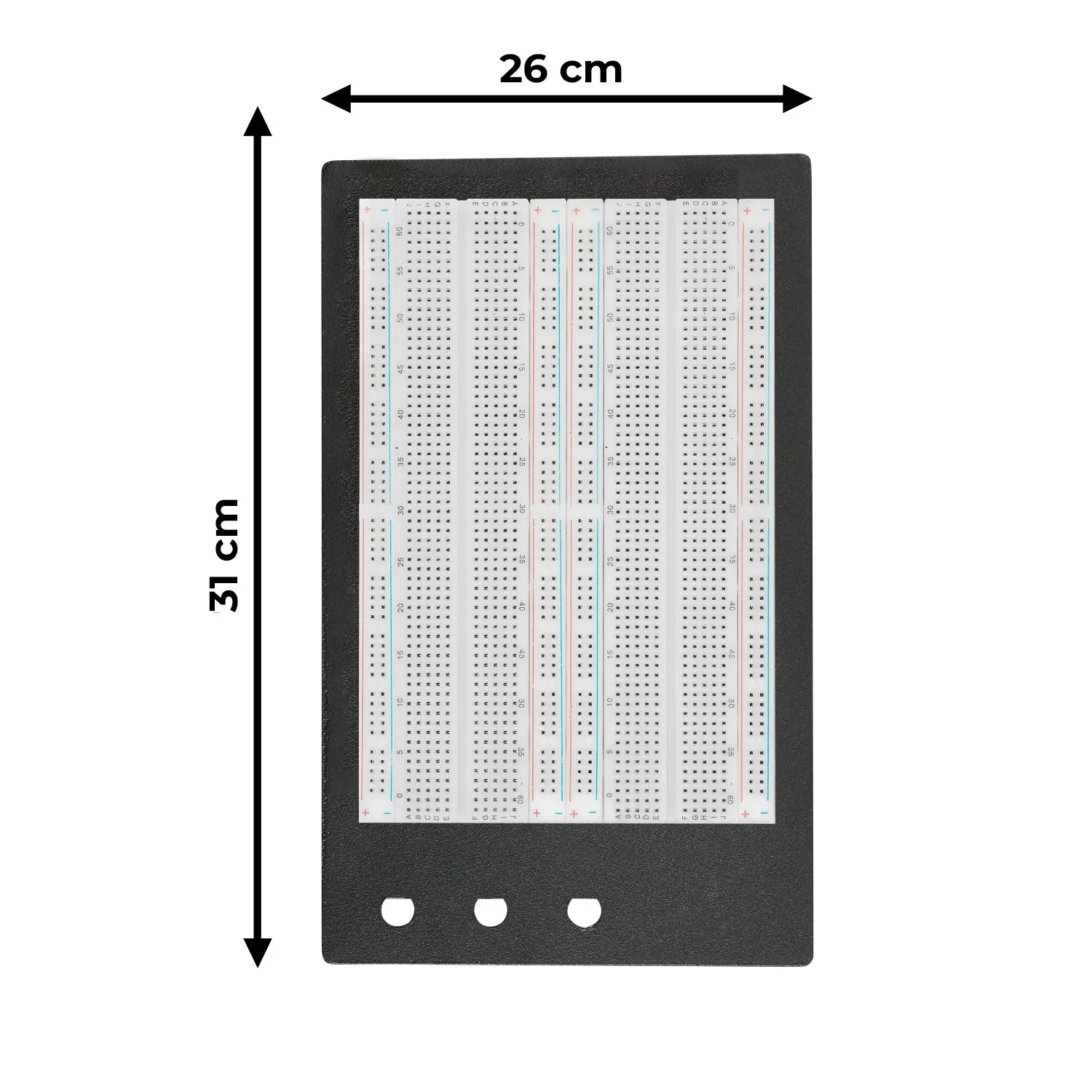 SYB-1660 Lötfreies Breadboard Protoboard | Breadboard-Kit | Tie-Point 1660 ZY-204 | 4 Strombahnen - Image 2