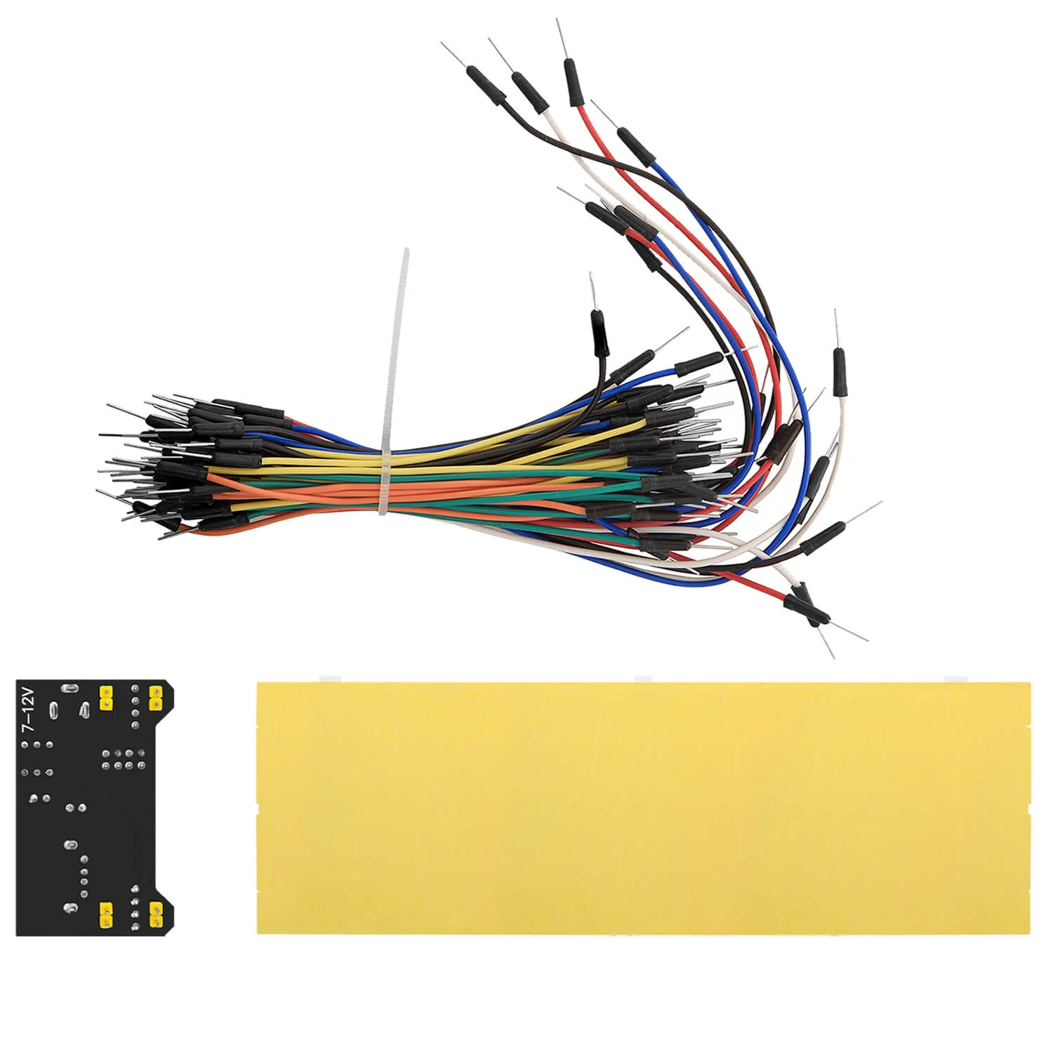 MB 102 Breadboard Kit - 830 Breadboard, Netzteil Adapter 3,3V 5V, 65Stk Steckbrücken - Image 3