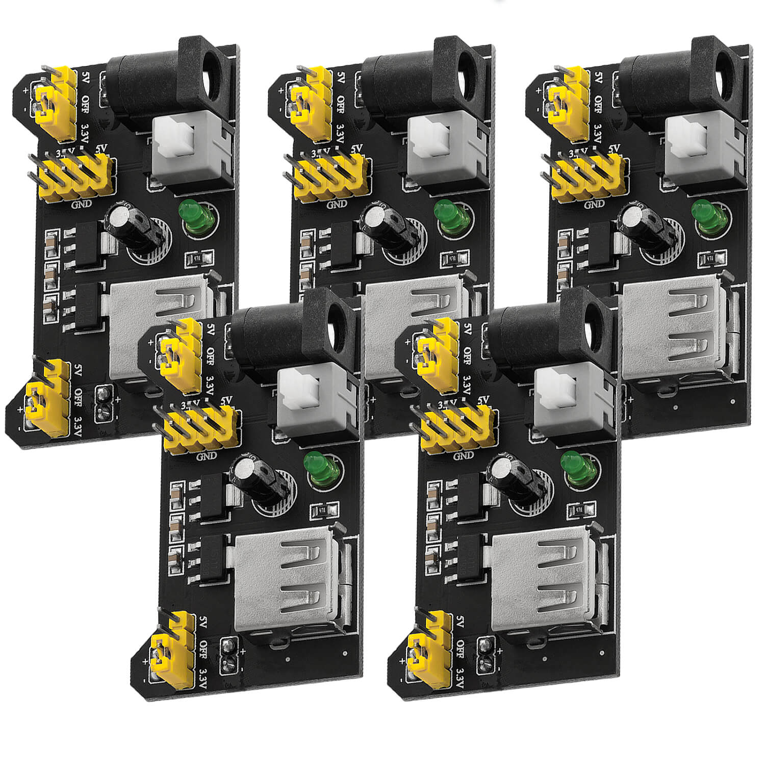 MB102 Breadboard Netzteil Adapter Power Supply Modul 3.3V/5V - Image 5