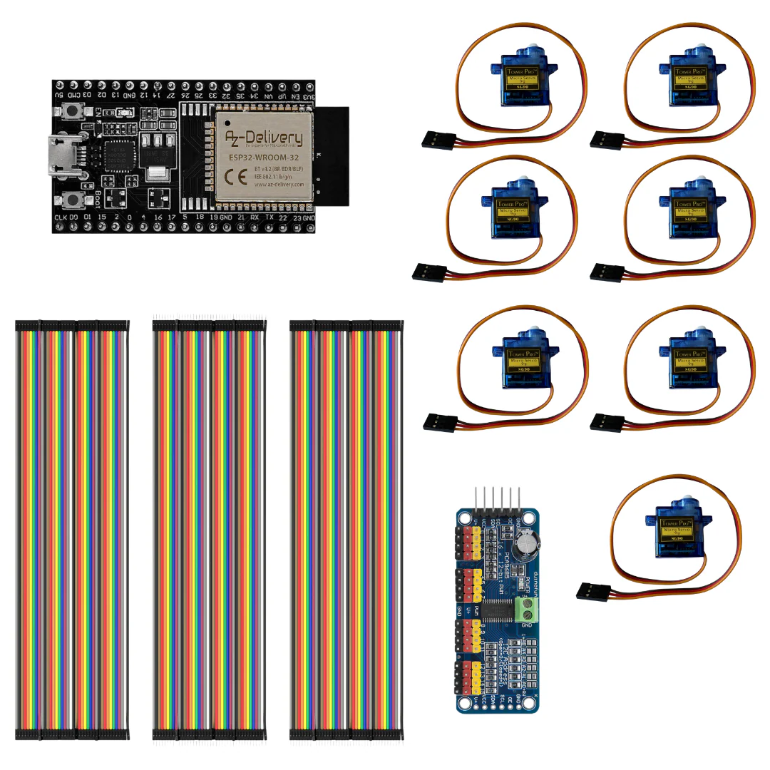 Mechanische 7-Segment-Anzeige mit Servos und ESP32 - Image 2