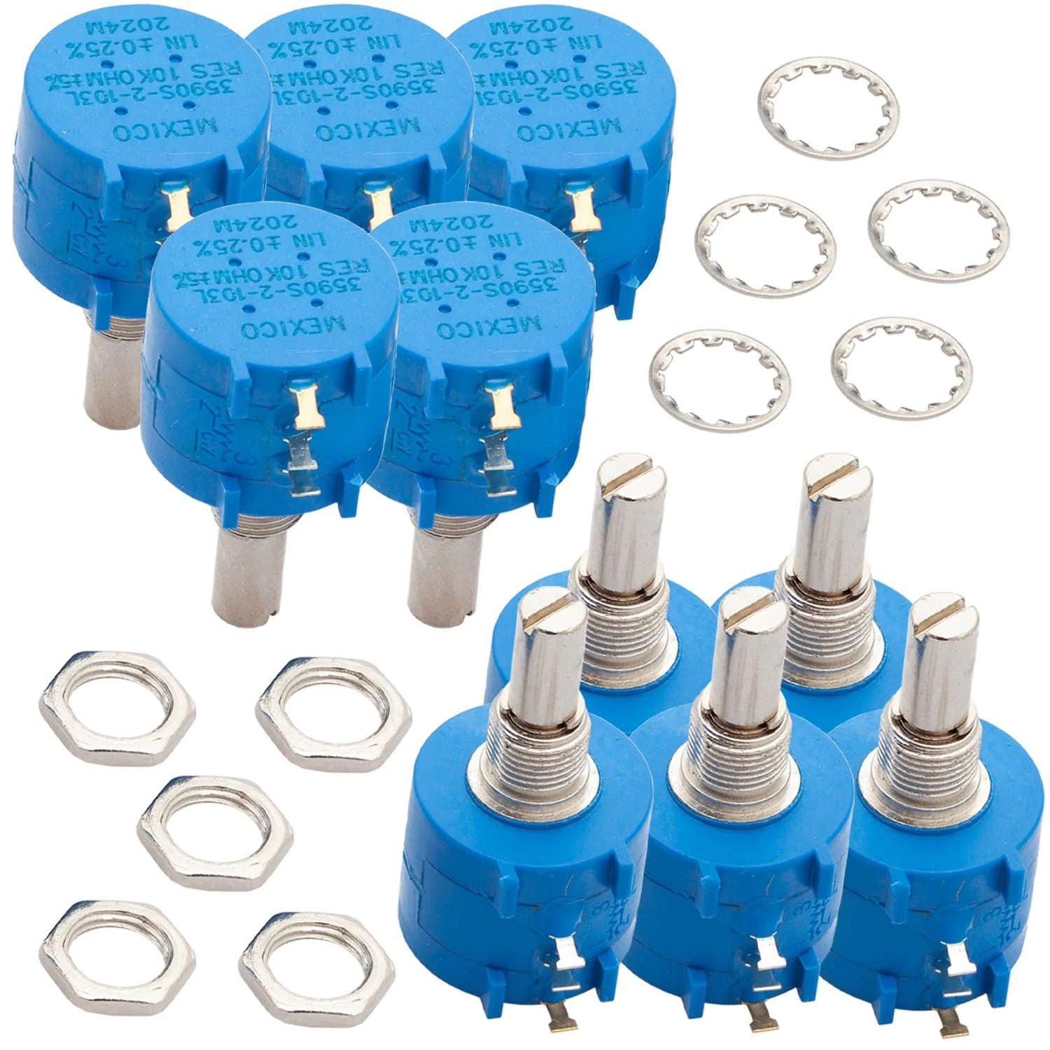 Mehrgang rotary Potentiometer mit Schutzwiderstand 3590S 10K Ohm mit einstellbarem Widerstand - Image 6