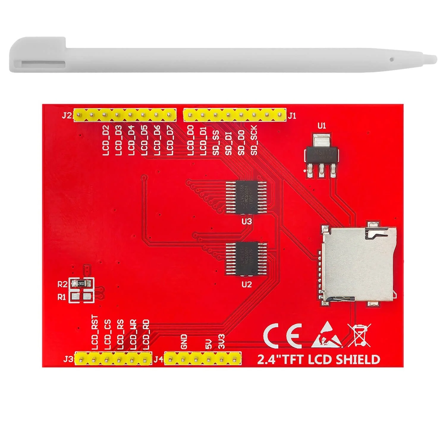 Mikrocontroller AZ-ATmega328-Board mit Touch Display Shield 2,4" TFT LCD - Image 5