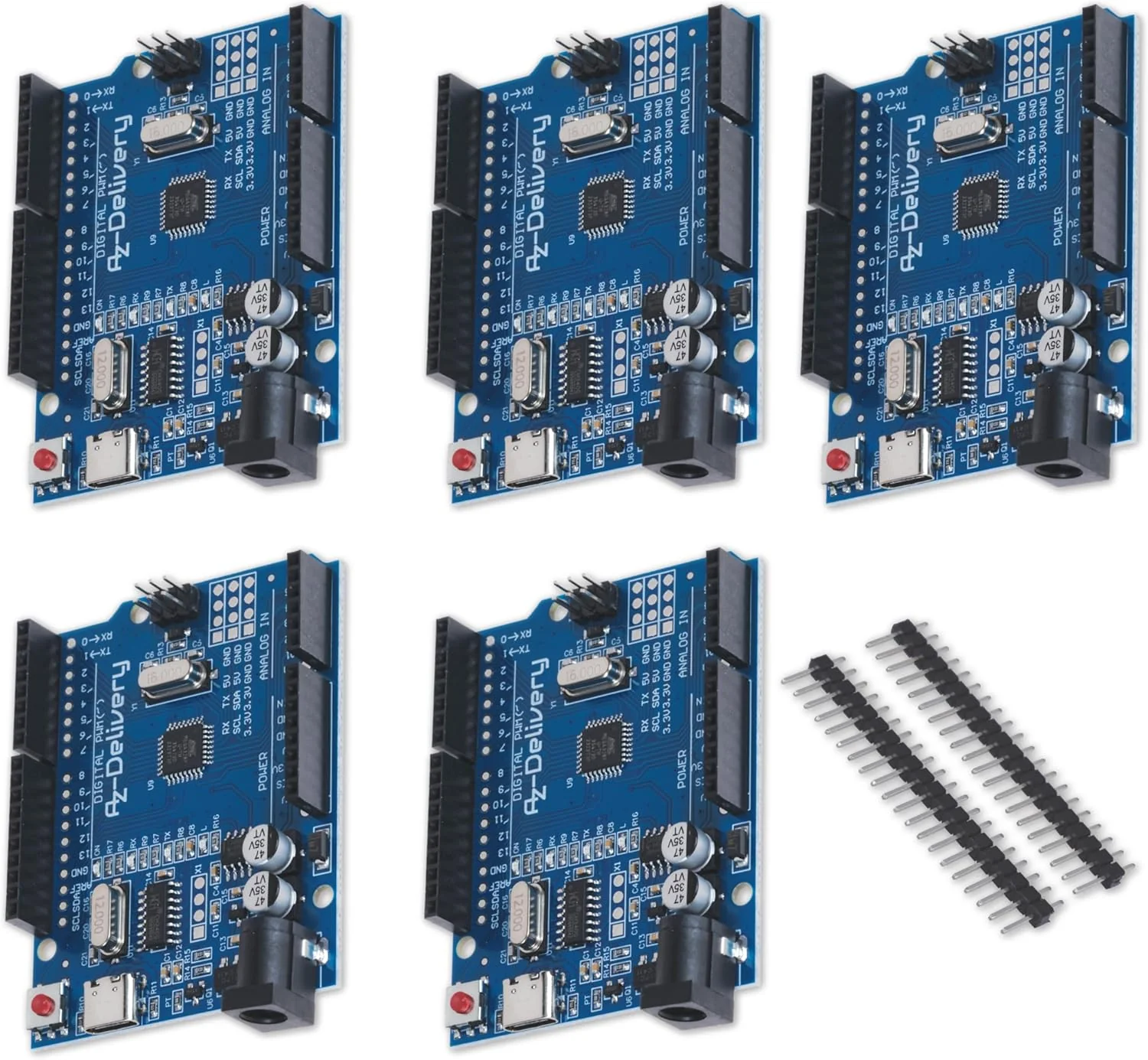 Mikrocontroller Board AZ-ATmega328-Board mit USB-C Anschluss - Image 3