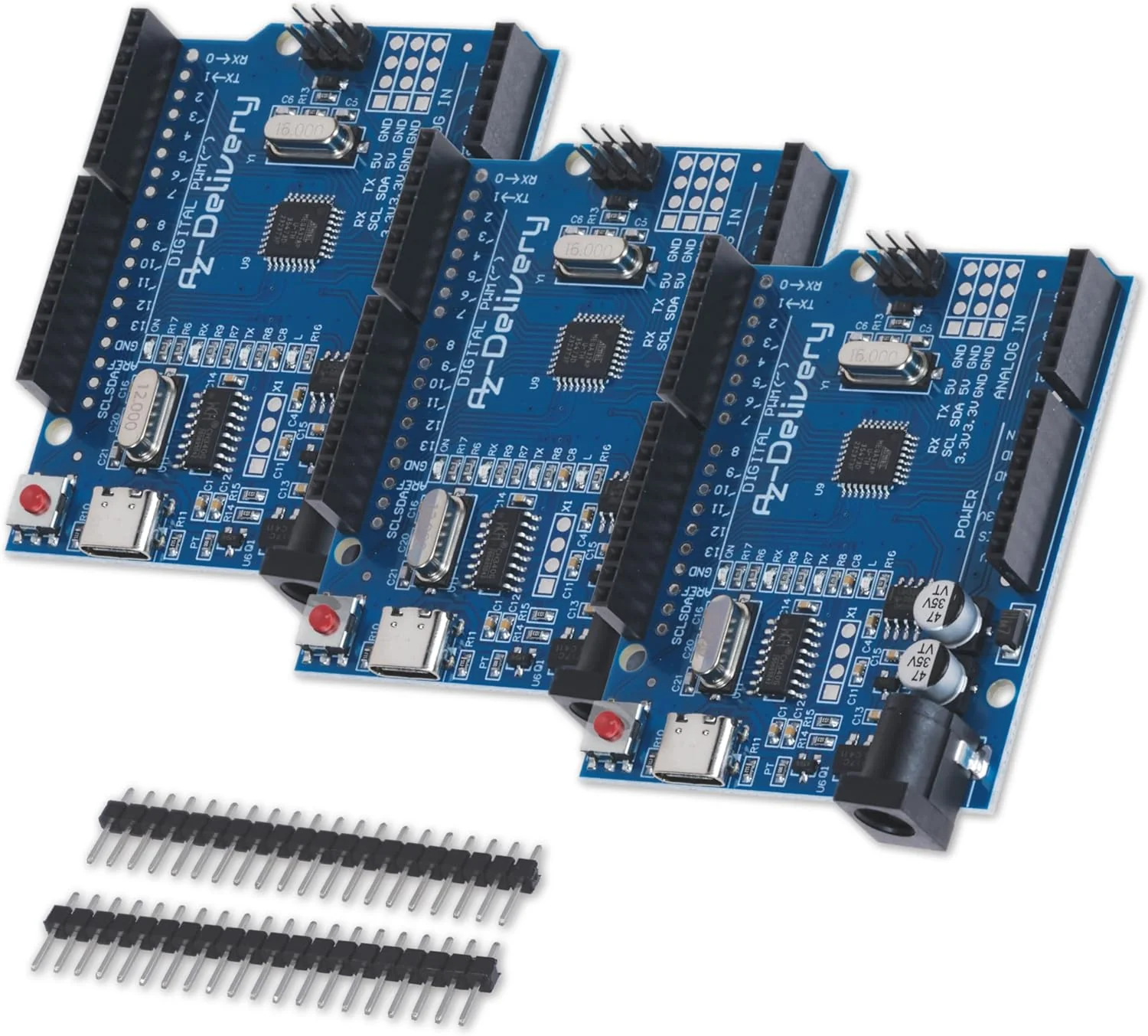 Mikrocontroller Board AZ-ATmega328-Board mit USB-C Anschluss - Image 4
