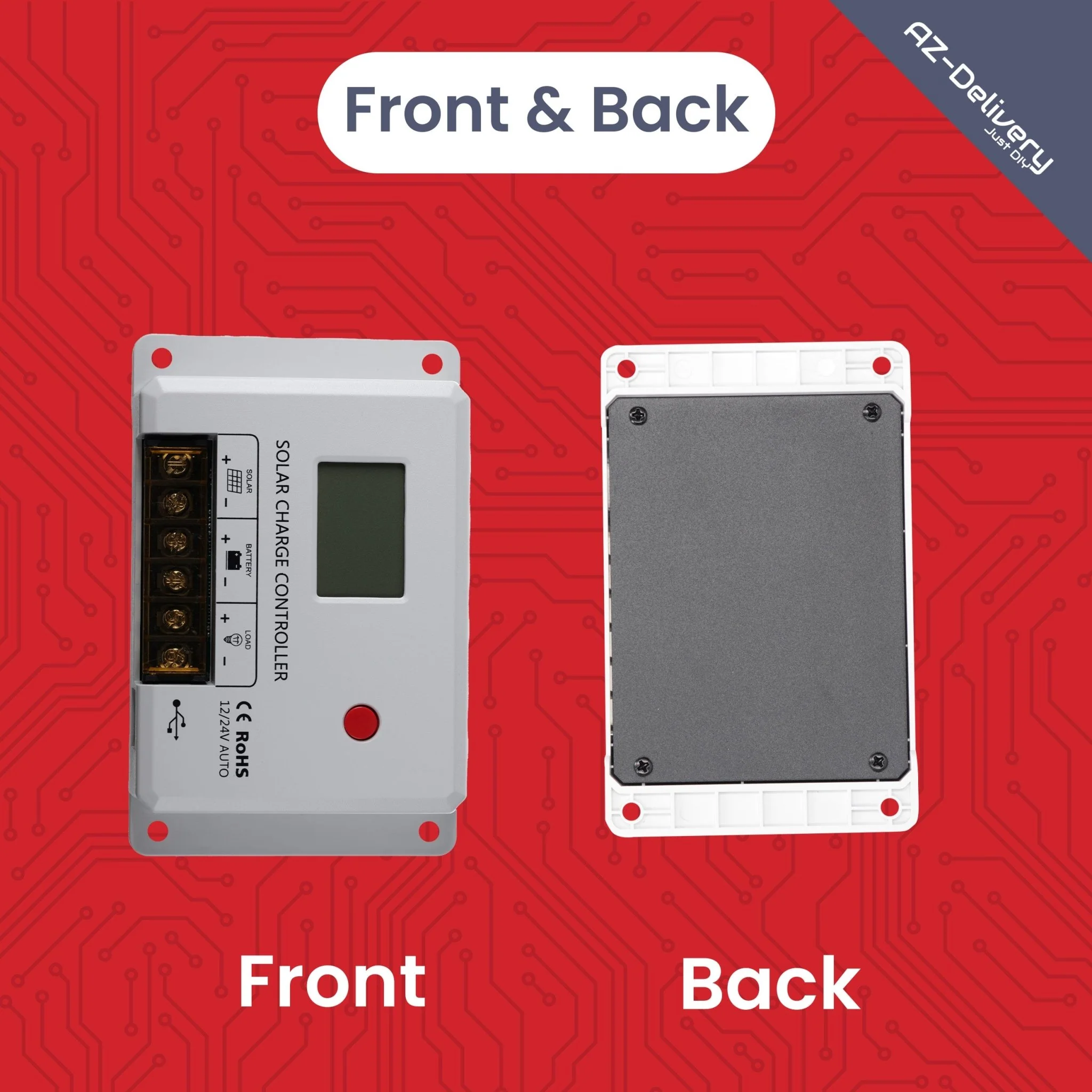 MIT-HC2420 PWM Solar Ladegerät 12V/24V, 20A Solarladeregler mit LCD, Dual USB, Kurzschluss- und Verpolungsschutz, Solar Charge Controller für LiFePO4, Gel & AGM Batterien - Image 5