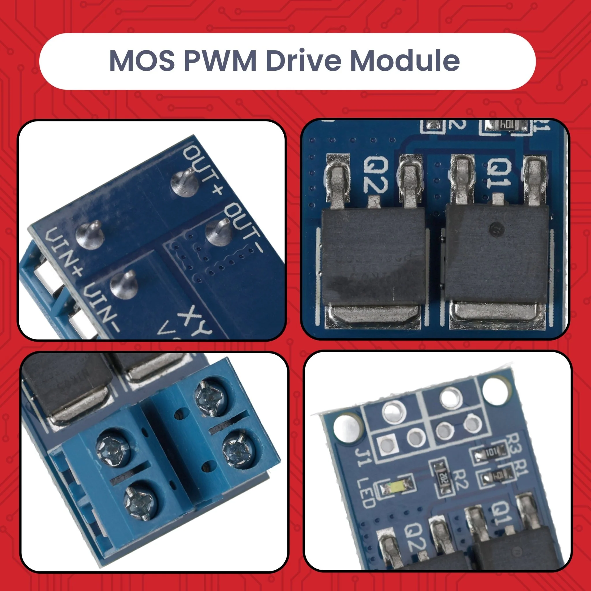 MOSFET PWM Regler Modul DC 5V-36V 15A, kompatibel mit Arduino - kompatibel mit Raspberry Pi, für Mikrocontroller, LED 12V, Solenoid, Motorsteuerung, Servo Motor, Schrittmotor, Netzteil, PWM Controller, Transistor - Image 3