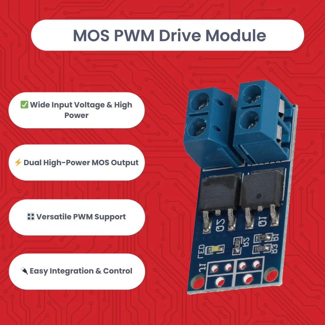 MOSFET PWM Regler Modul DC 5V-36V 15A, kompatibel mit Arduino - kompatibel mit Raspberry Pi, für Mikrocontroller, LED 12V, Solenoid, Motorsteuerung, Servo Motor, Schrittmotor, Netzteil, PWM Controller, Transistor - Image 4