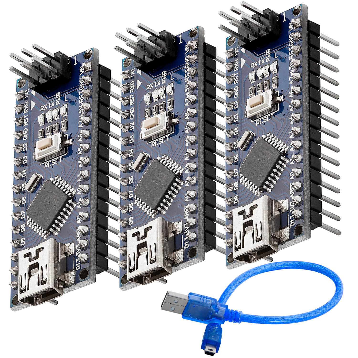 AZ-Nano V3-Board Atmega328 CH340 fertig verlötete, verbesserte Version mit USB Kabel - Image 4