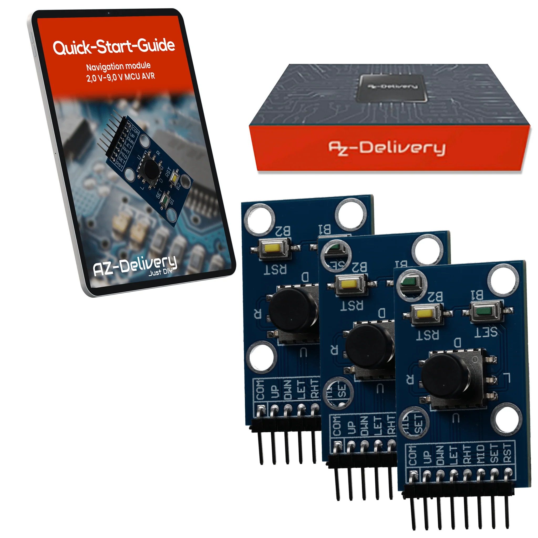 Projekt-/Menü-Navigations Modul mit Joystick und Tastern kompatibel mit Arduino und Raspberry Pi – Digitales Eingabemodul zur Menüsteuerung und Projekt-Navigation - Image 6