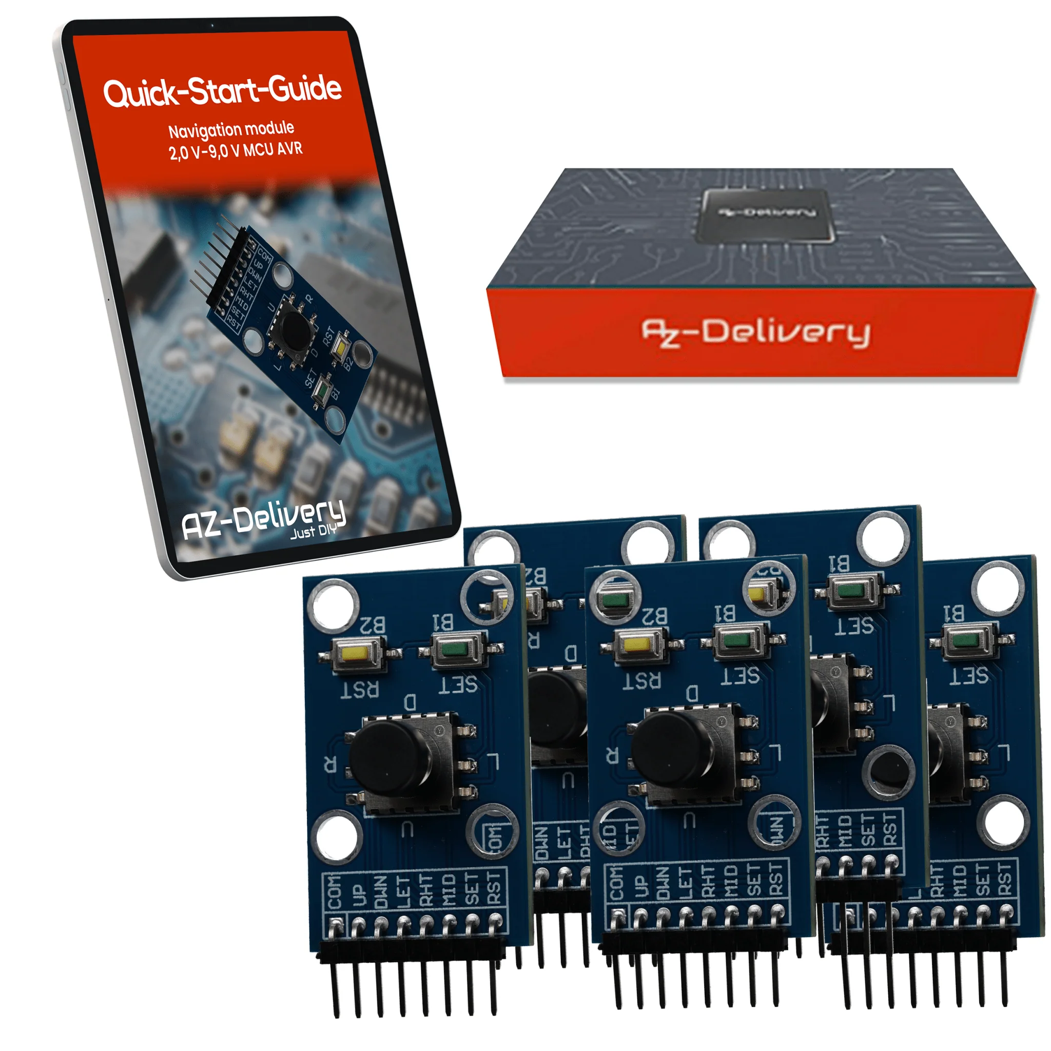 Projekt-/Menü-Navigations Modul mit Joystick und Tastern kompatibel mit Arduino und Raspberry Pi – Digitales Eingabemodul zur Menüsteuerung und Projekt-Navigation - Image 7