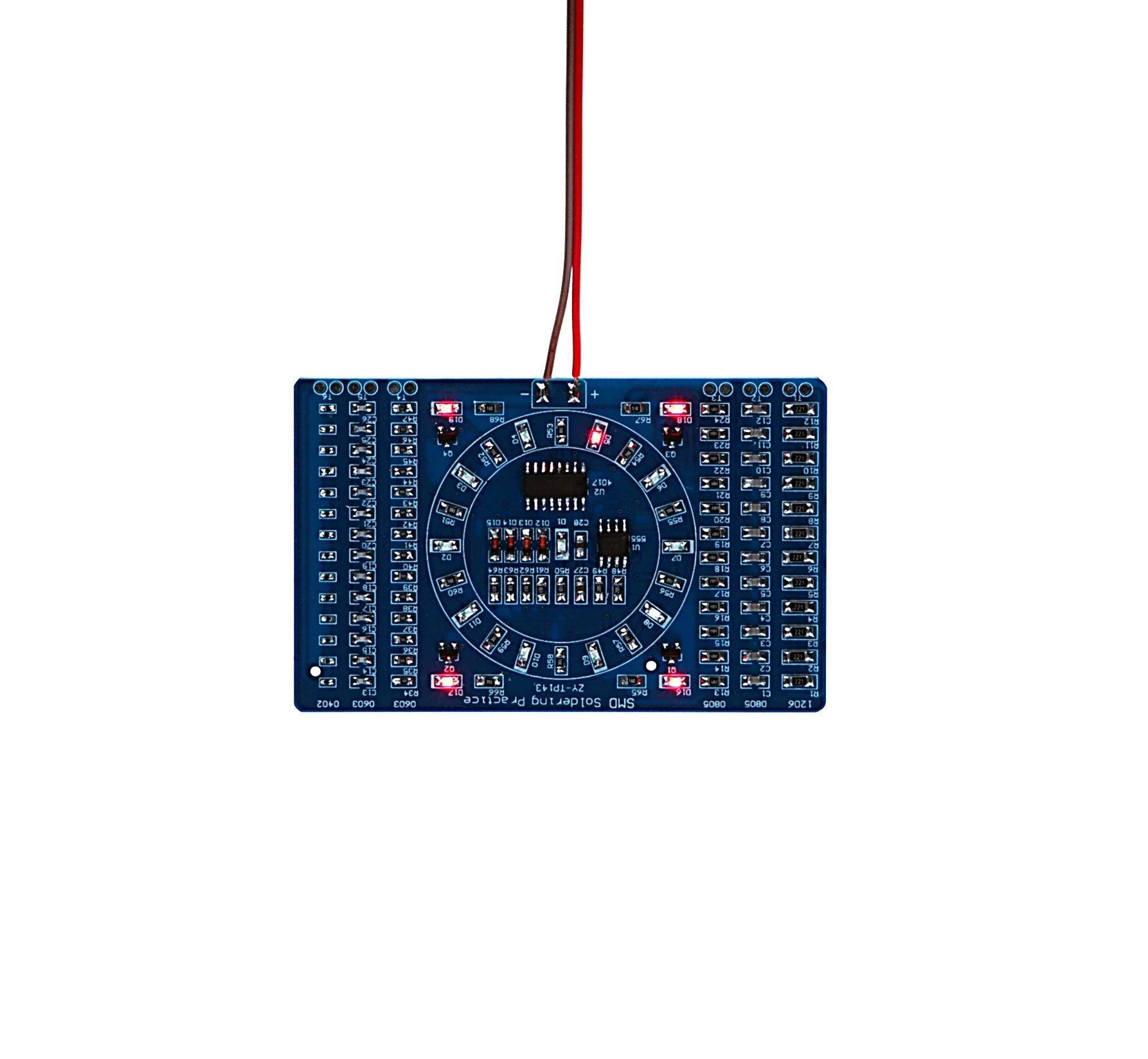 NE555 SMD Löten Übungsplatine DIY Kit - LED Modul zum Löten Lernen, Set mit Lötbausatz - Elektronisches Soldering Kit für Lötübungen