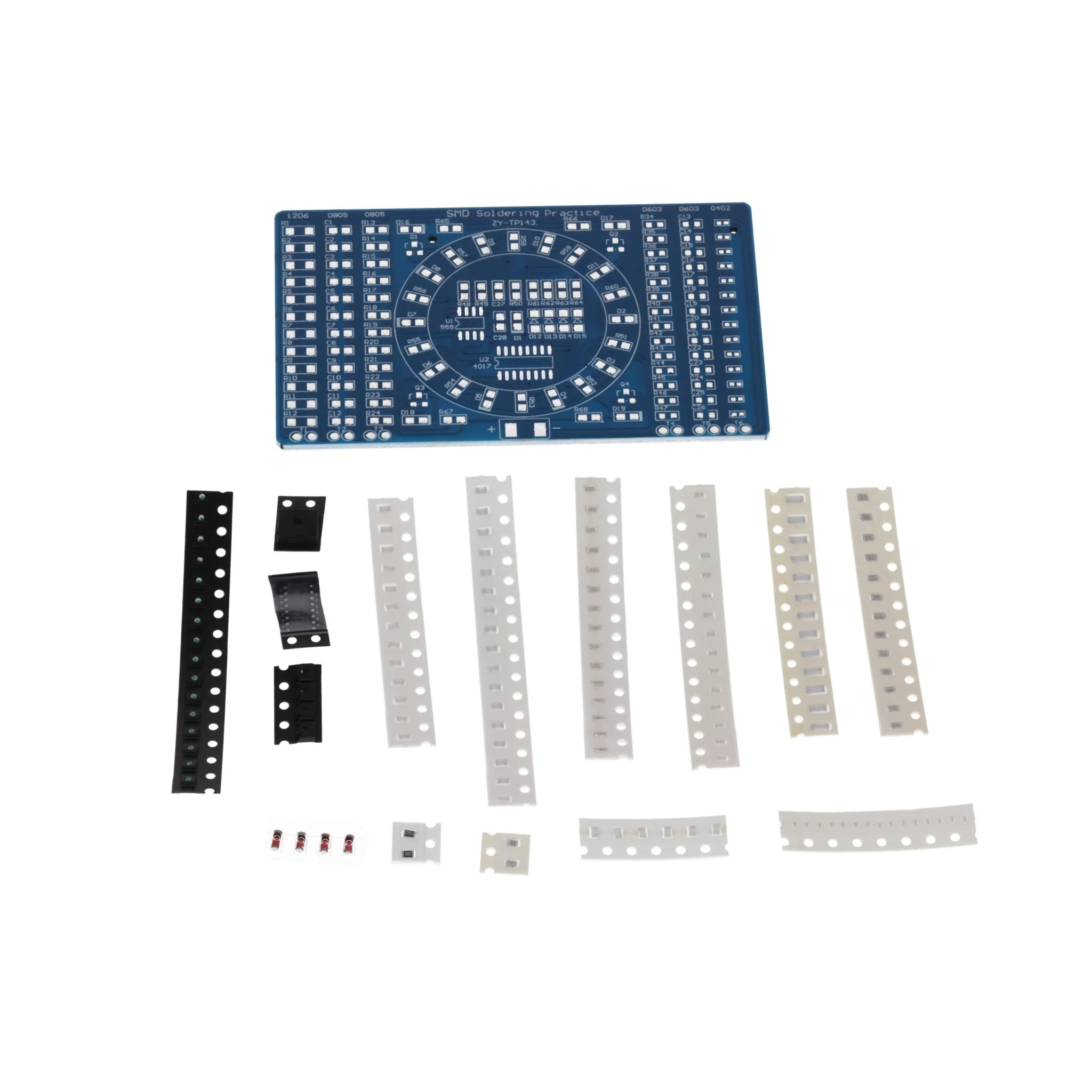NE555 SMD Löten Übungsplatine DIY Kit - LED Modul zum Löten Lernen, Set mit Lötbausatz - Elektronisches Soldering Kit für Lötübungen - Image 6