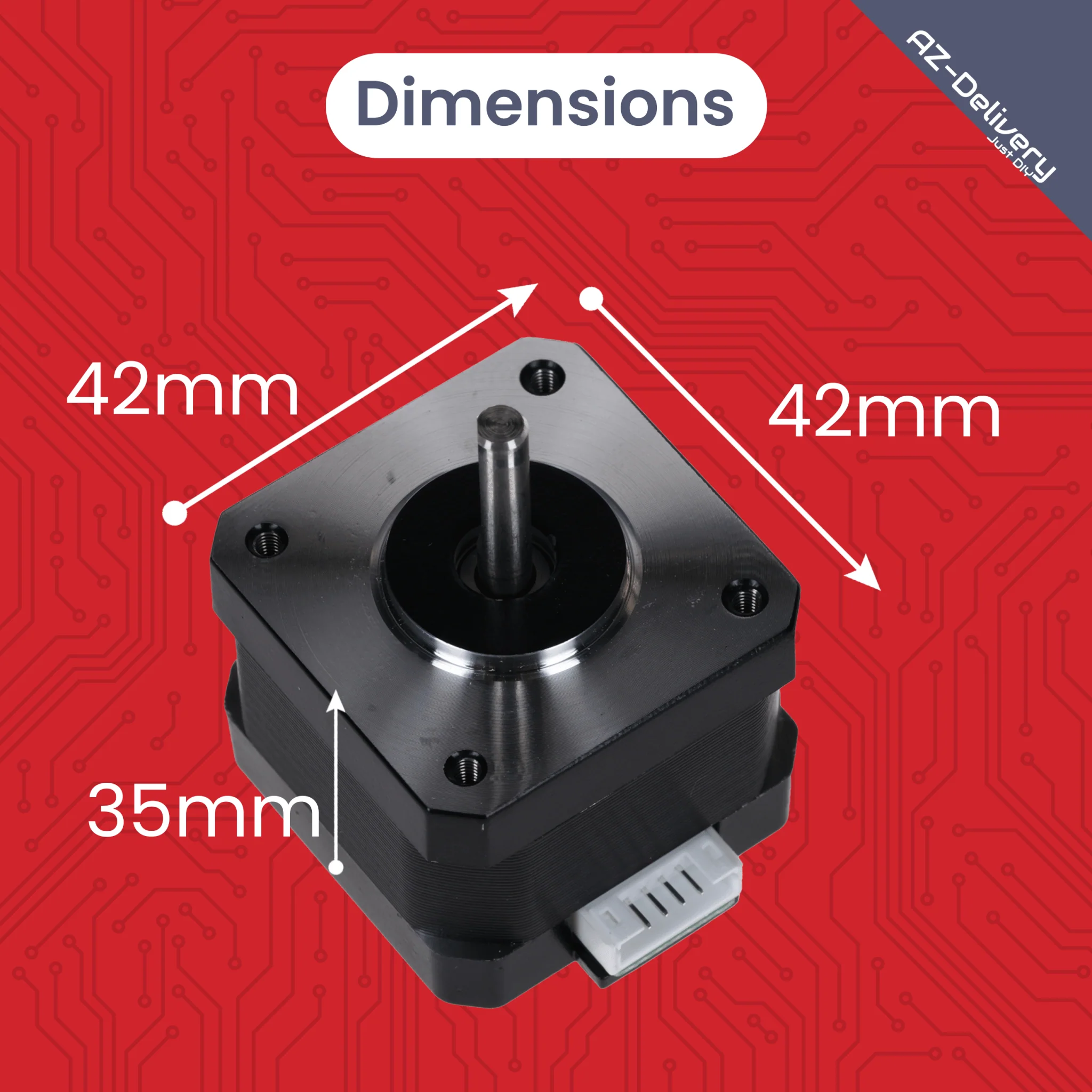 NEMA 17 Schrittmotor 12V 28Nm 1.8° 2-Phasen Hybrid Stepper Motor mit 1m Kabel, kompatibel mit Arduino, 3D-Druckern, CNC-Maschinen und Robotik - Image 4