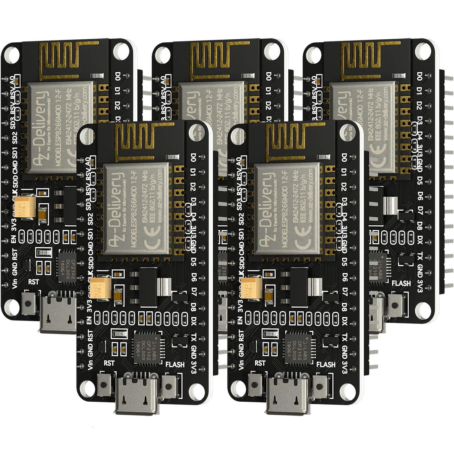 NodeMCU Lua Amica Modul V2 ESP8266 ESP-12F WIFI Wifi Development Board mit CP2102 - Image 7