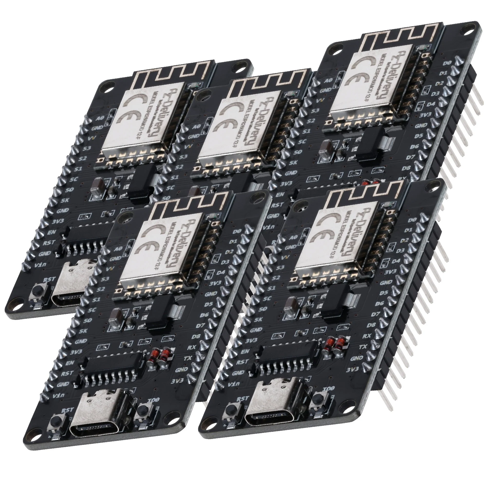 NodeMCU Lolin V3 Module ESP8266 ESP-12F WiFi mit USB-C Anschluss WiFi Development Board mit CH340 kompatibel mit Arduino - Image 2