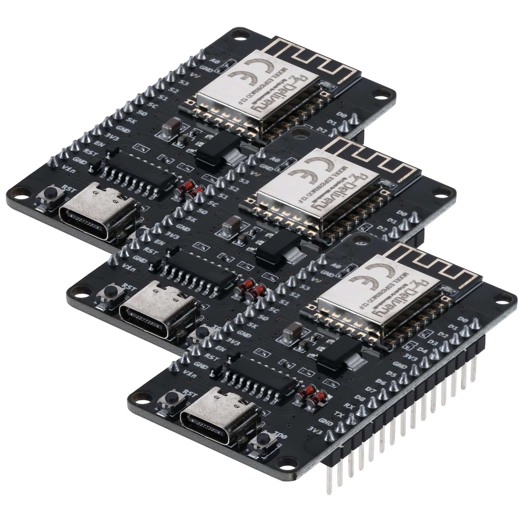 NodeMCU Lolin V3 Module ESP8266 ESP-12F WiFi mit USB-C Anschluss WiFi Development Board mit CH340 kompatibel mit Arduino - Image 3