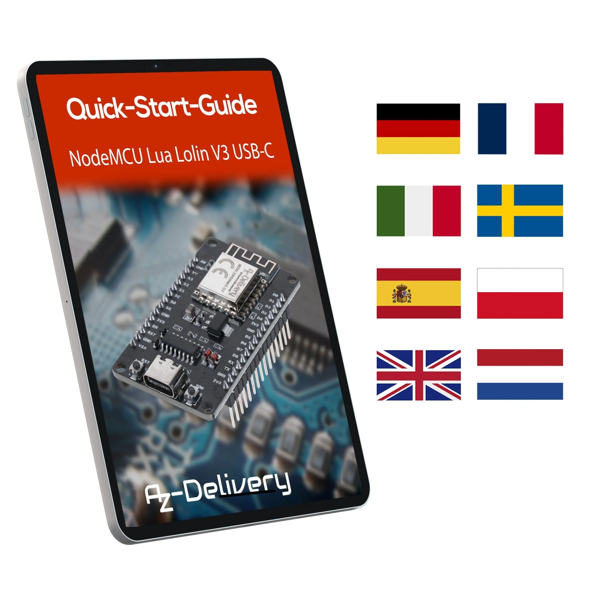 NodeMCU Lolin V3 Module ESP8266 ESP-12F WiFi mit USB-C Anschluss WiFi Development Board mit CH340 kompatibel mit Arduino - Image 4