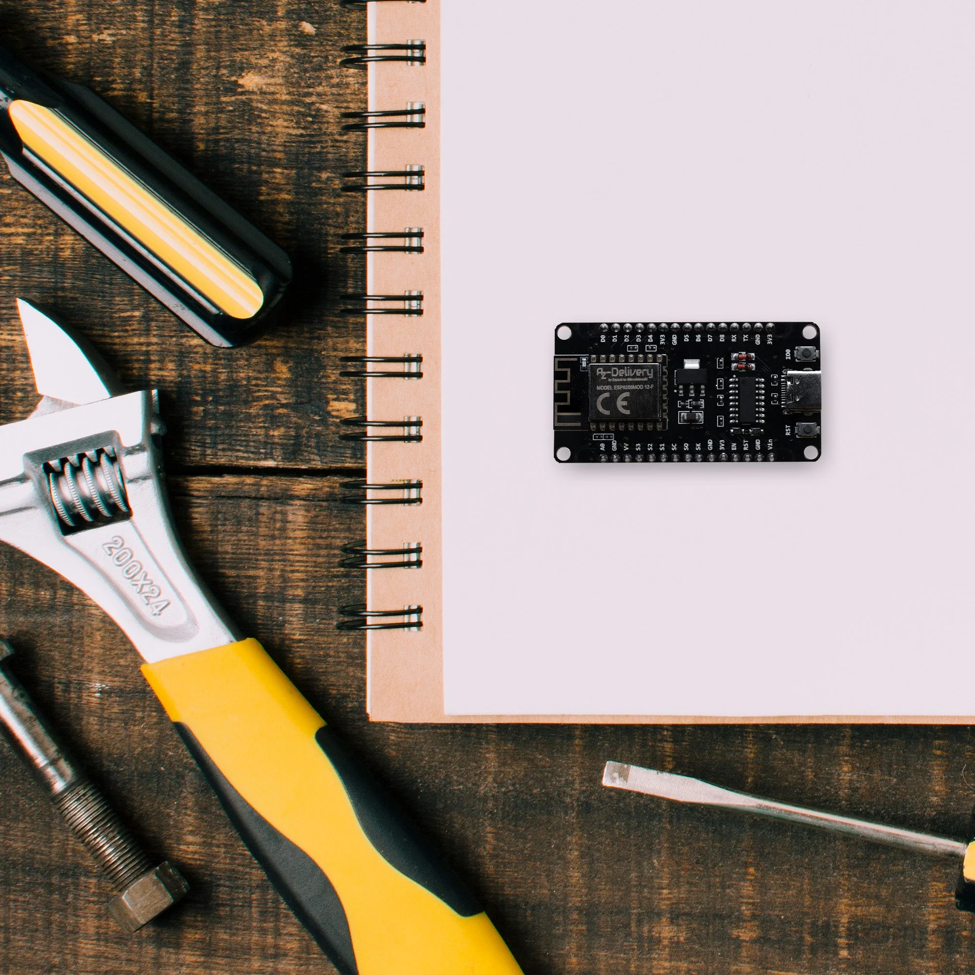 NodeMCU Lolin V3 Module ESP8266 ESP-12F WiFi mit USB-C Anschluss WiFi Development Board mit CH340 kompatibel mit Arduino - Image 8