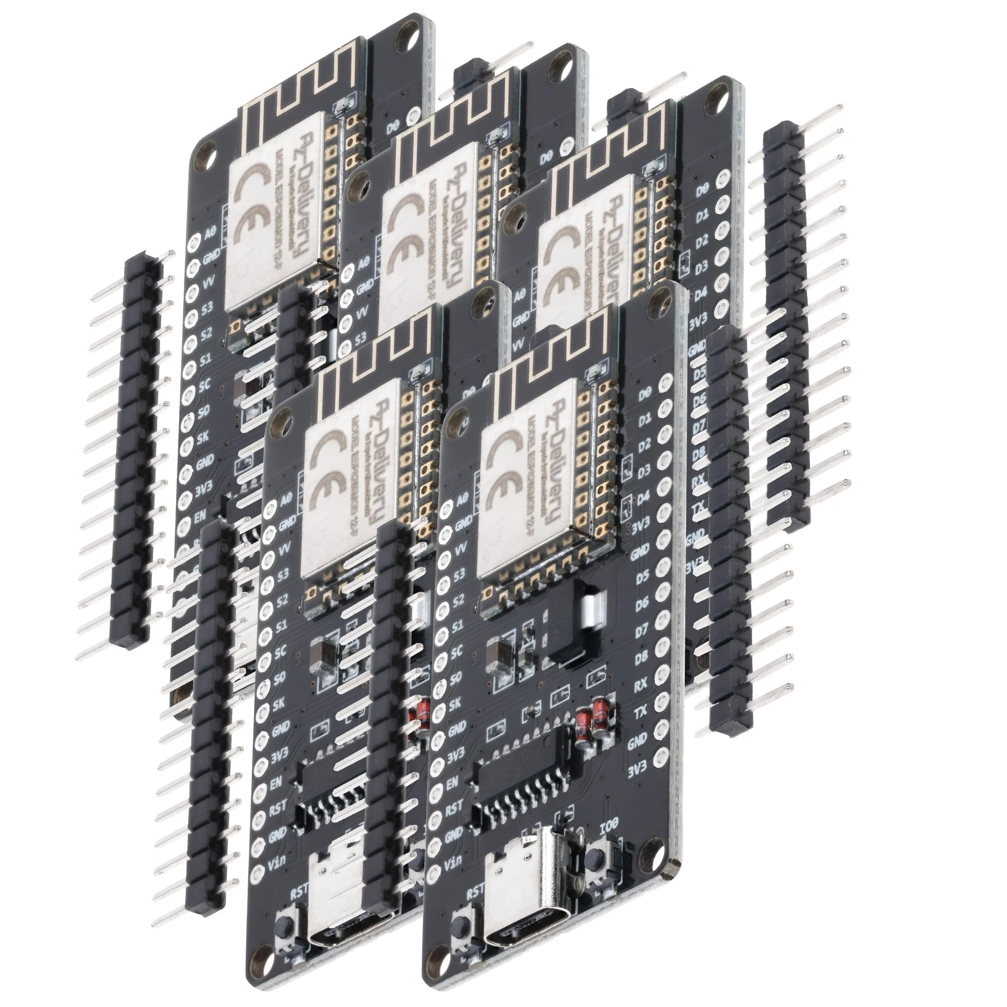 NodeMCU Lolin V3 Module ESP8266 ESP-12F WiFi mit USB-C Anschluss WiFi Development Board mit CH340 unverlötet kompatibel mit Arduino - Image 2