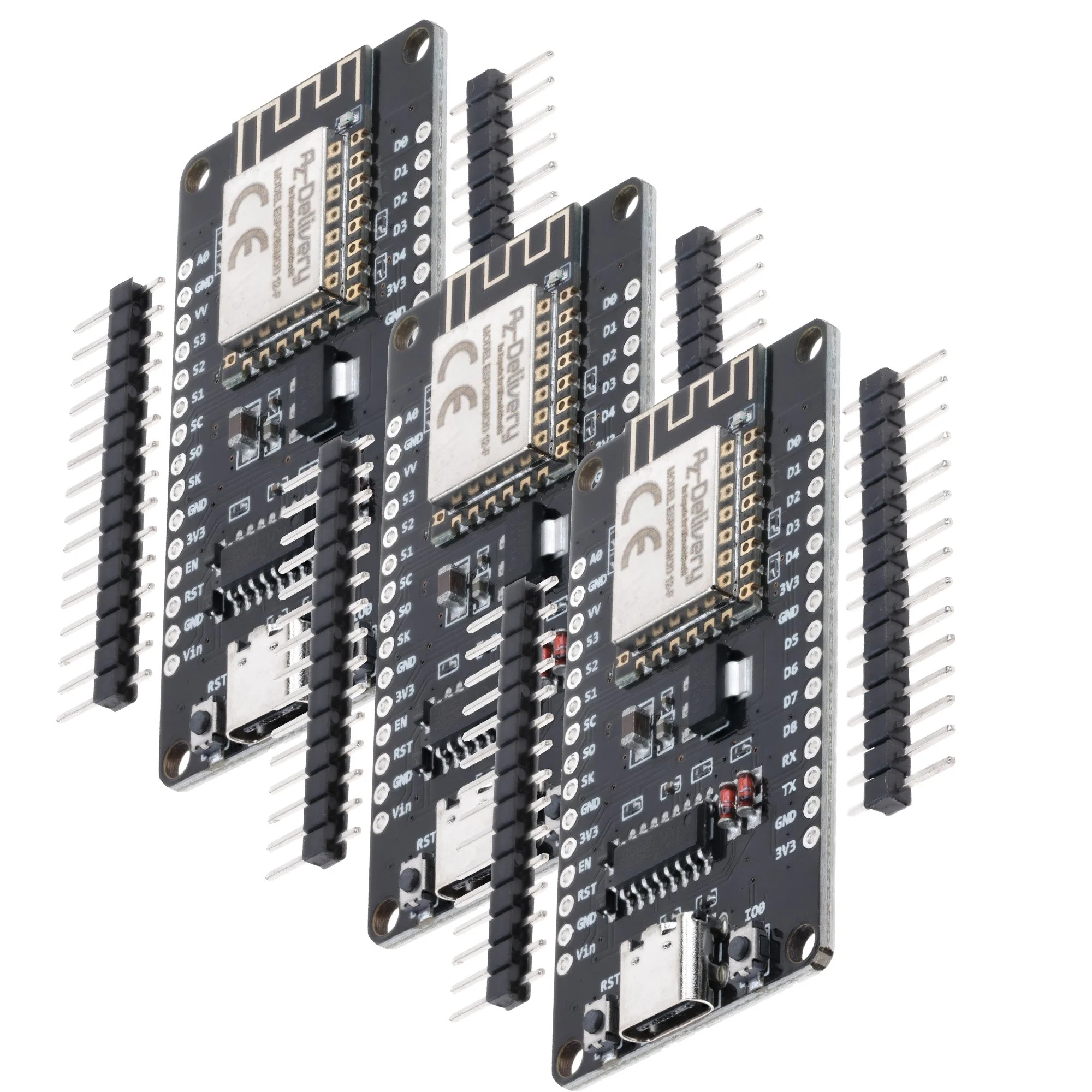 NodeMCU Lolin V3 Module ESP8266 ESP-12F WiFi mit USB-C Anschluss WiFi Development Board mit CH340 unverlötet kompatibel mit Arduino - Image 3