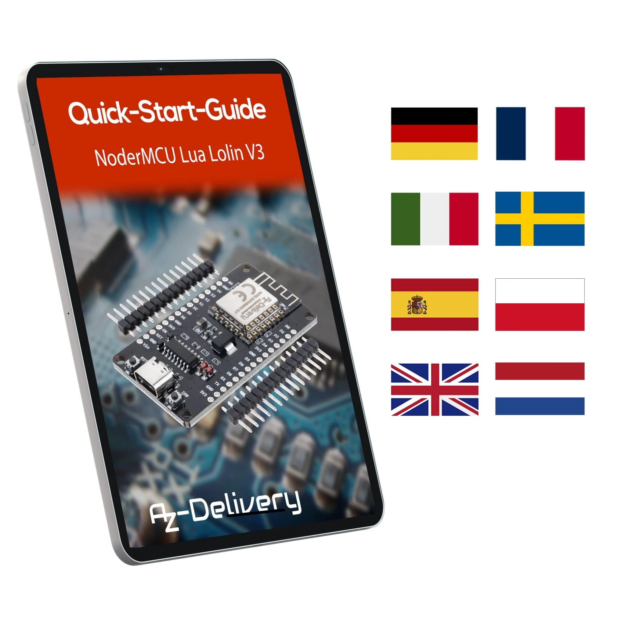 NodeMCU Lolin V3 Module ESP8266 ESP-12F WiFi mit USB-C Anschluss WiFi Development Board mit CH340 unverlötet kompatibel mit Arduino - Image 4