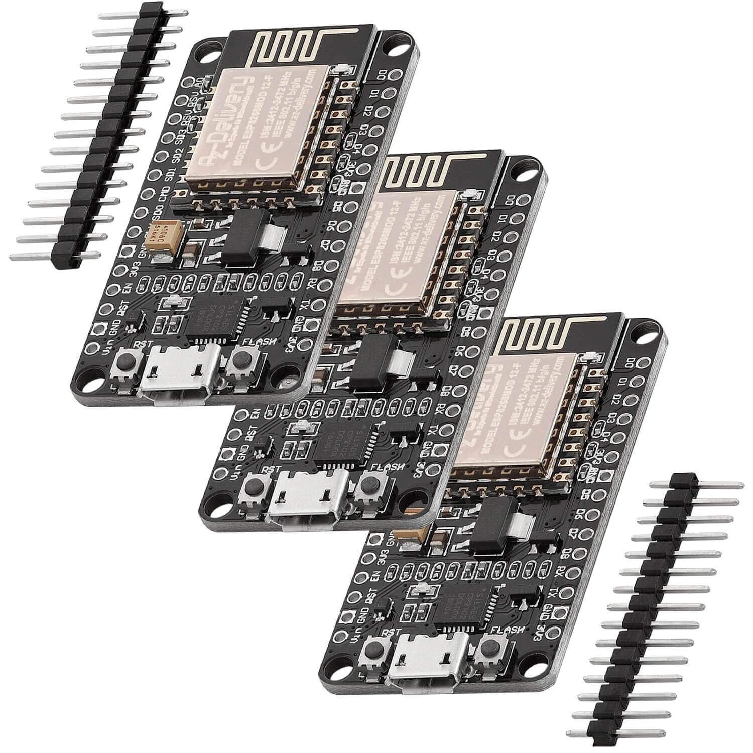 NodeMCU Lua Amica Modul V2 ESP8266 ESP-12F WIFI WLAN unverlötet mit CP2102 - Image 5