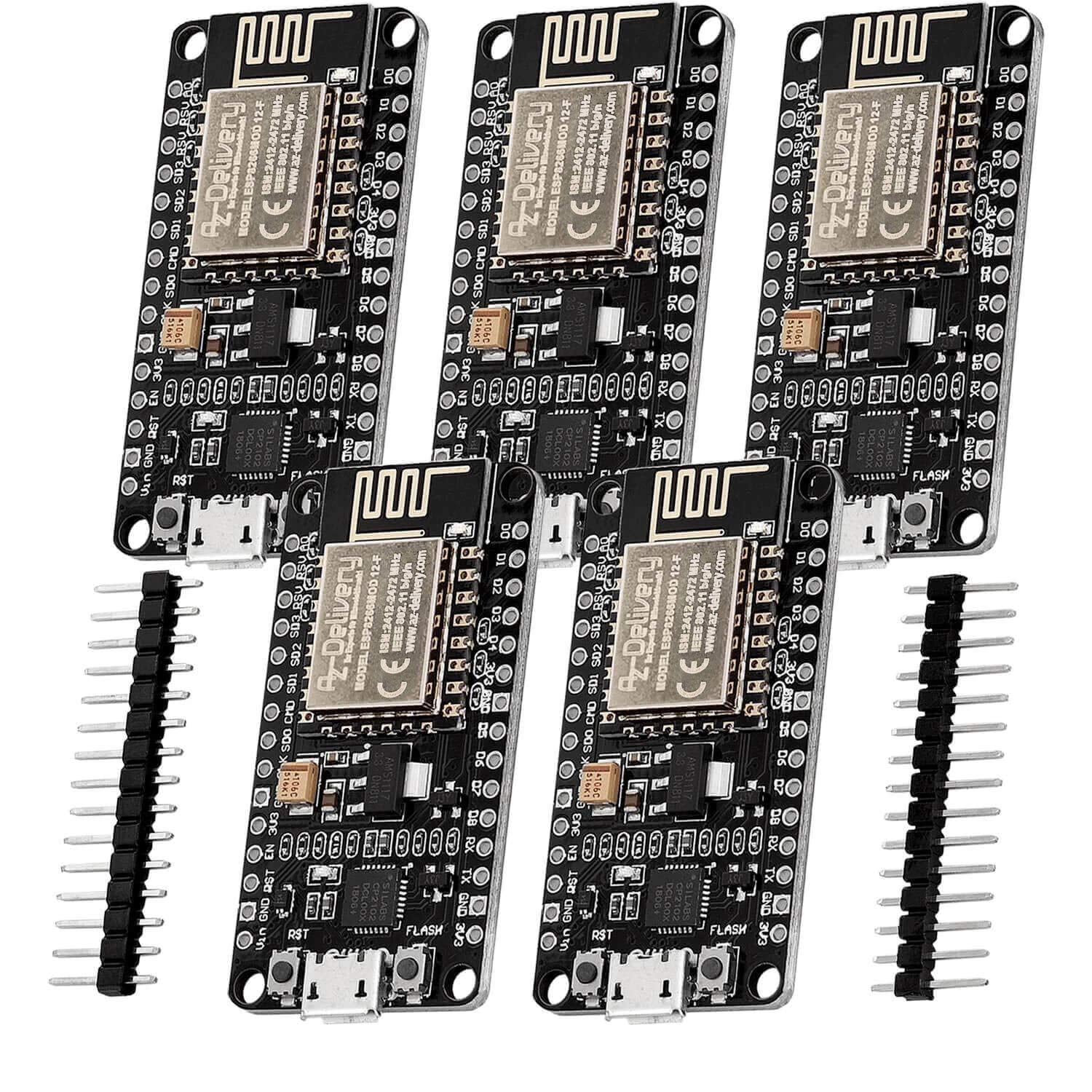 NodeMCU Lua Amica Modul V2 ESP8266 ESP-12F WIFI WLAN unverlötet mit CP2102 - Image 6