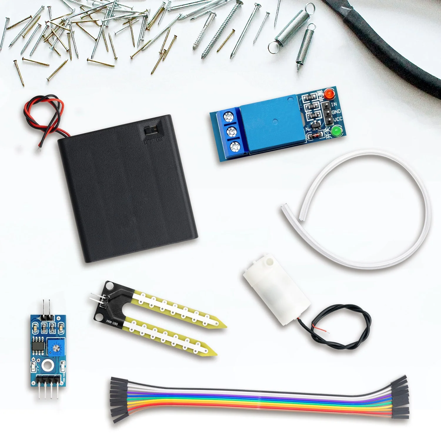 Pflanzen-Bewässerung-Set mit Bodenfeuchteerkennung Sensor - Automatisches Bewässerungsmodul DIY-Kit automatische Wasserpumpe - Image 2
