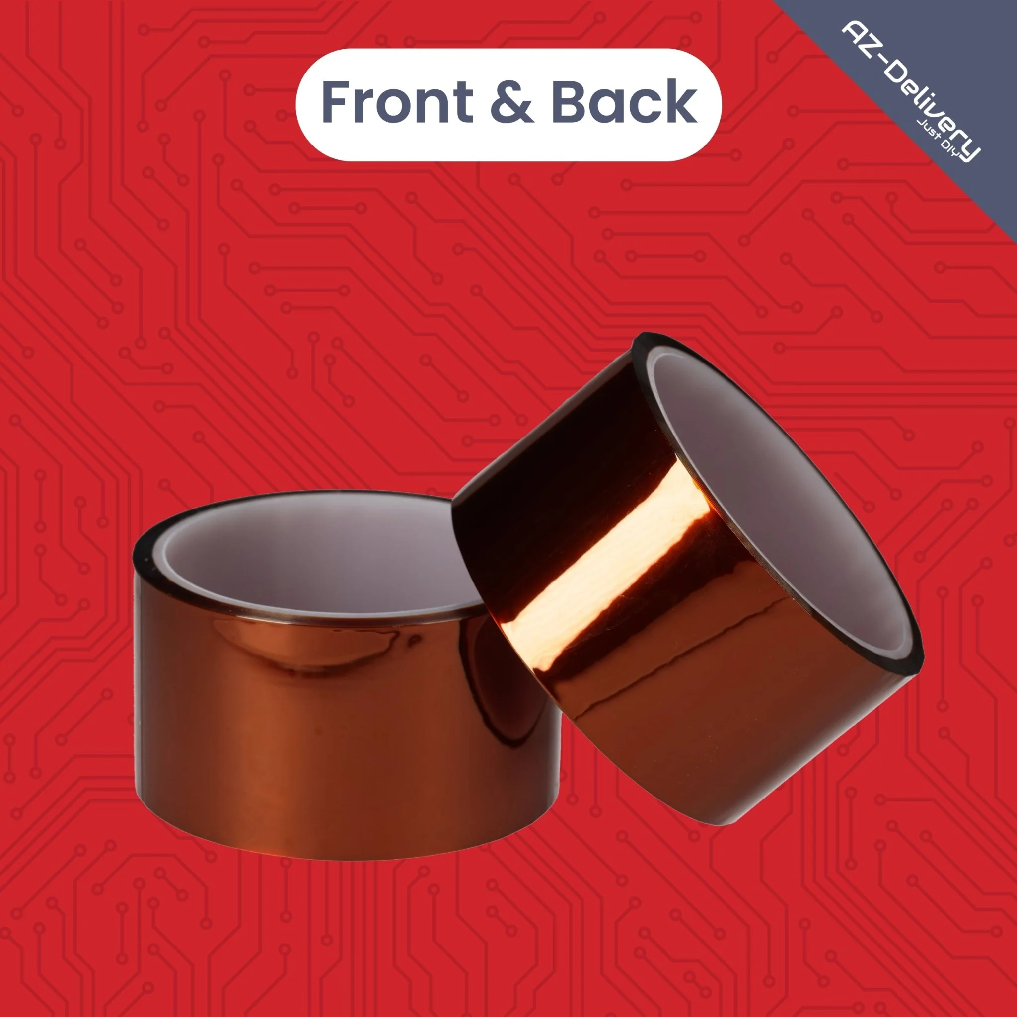 Polyimid Klebeband 5cm x 33m – Hitzebeständiges Klebeband bis 300°C – Perfekt für 3D-Druck, Sublimationsdruck, Elektronik und Isolierung - Image 2