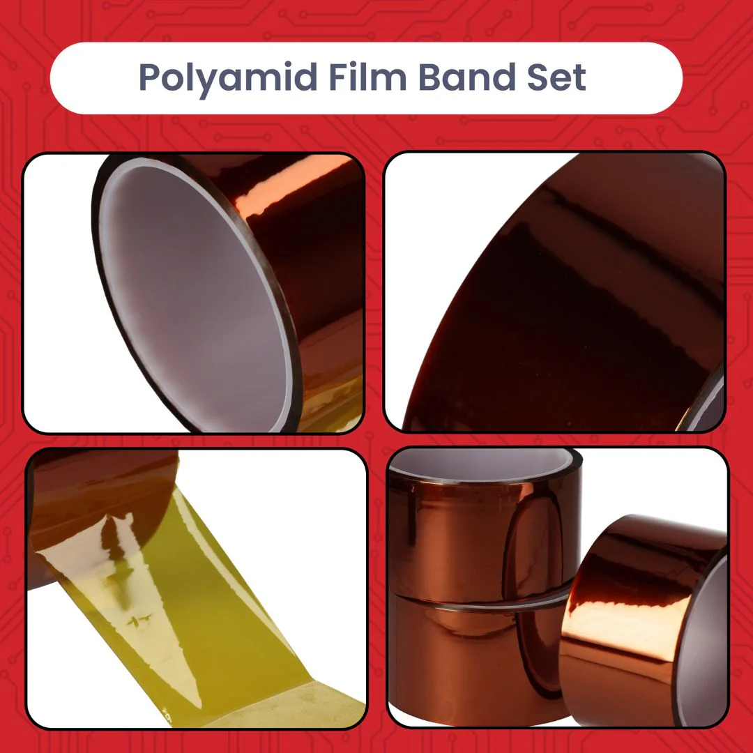 Polyimid Klebeband 5cm x 33m – Hitzebeständiges Klebeband bis 300°C – Perfekt für 3D-Druck, Sublimationsdruck, Elektronik und Isolierung - Image 3