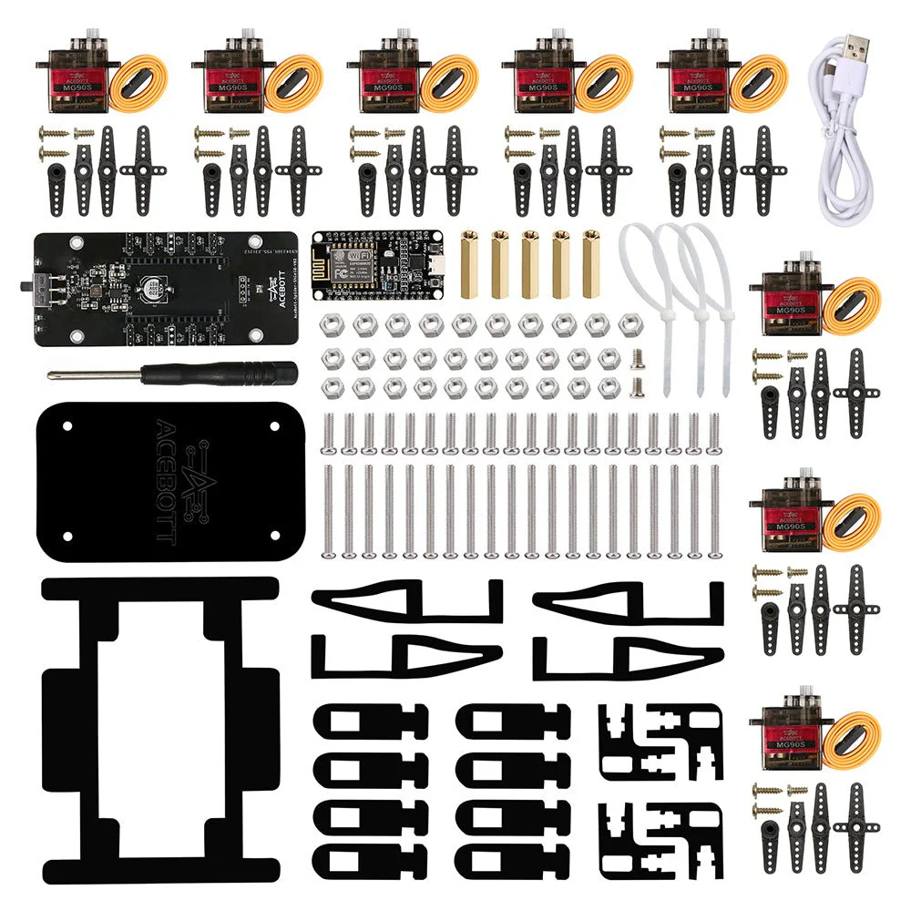 Quadruped Bionic Spider Robot Kit mit ESP8266-Controller-Board | Unterstützt Arduino und ACECode Programmierung - Image 3
