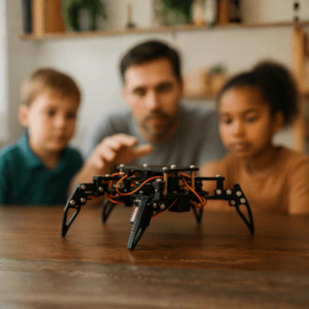 Quadruped Bionic Spider Robot Kit mit ESP8266-Controller-Board | Unterstützt Arduino und ACECode Programmierung - Image 7