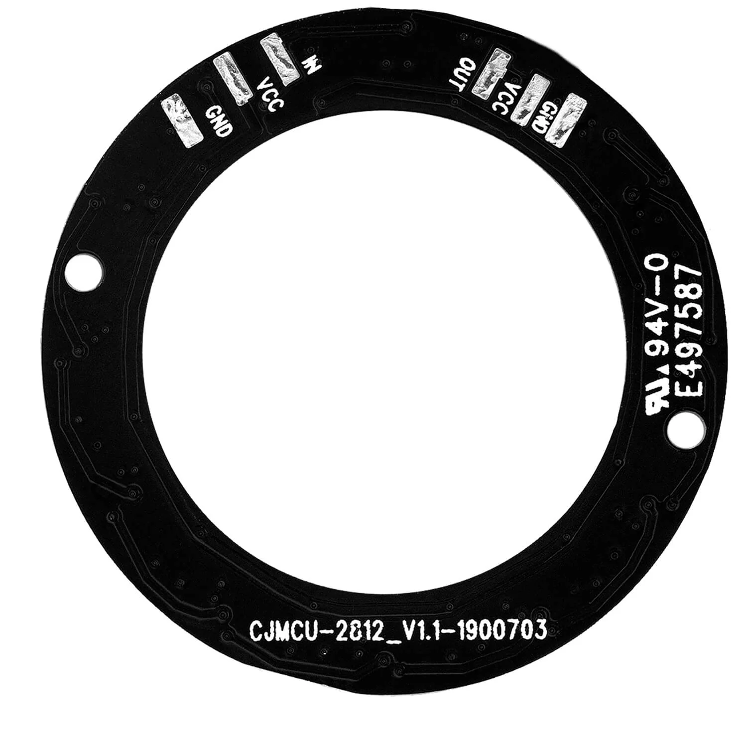 LED Ring 5V RGB WS2812B 12-Bit 37mm - Image 3