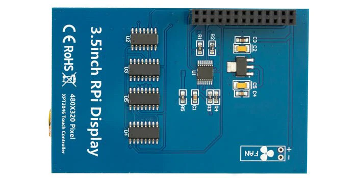 RPi Touch Display HAT 3.5" – Display mit 480x320 Auflösung Touchmonitor, Resistive Touchscreen, Kompatibel mit Raspberry Pi 3B+, 3B, 4 und RPi 5 - Image 5