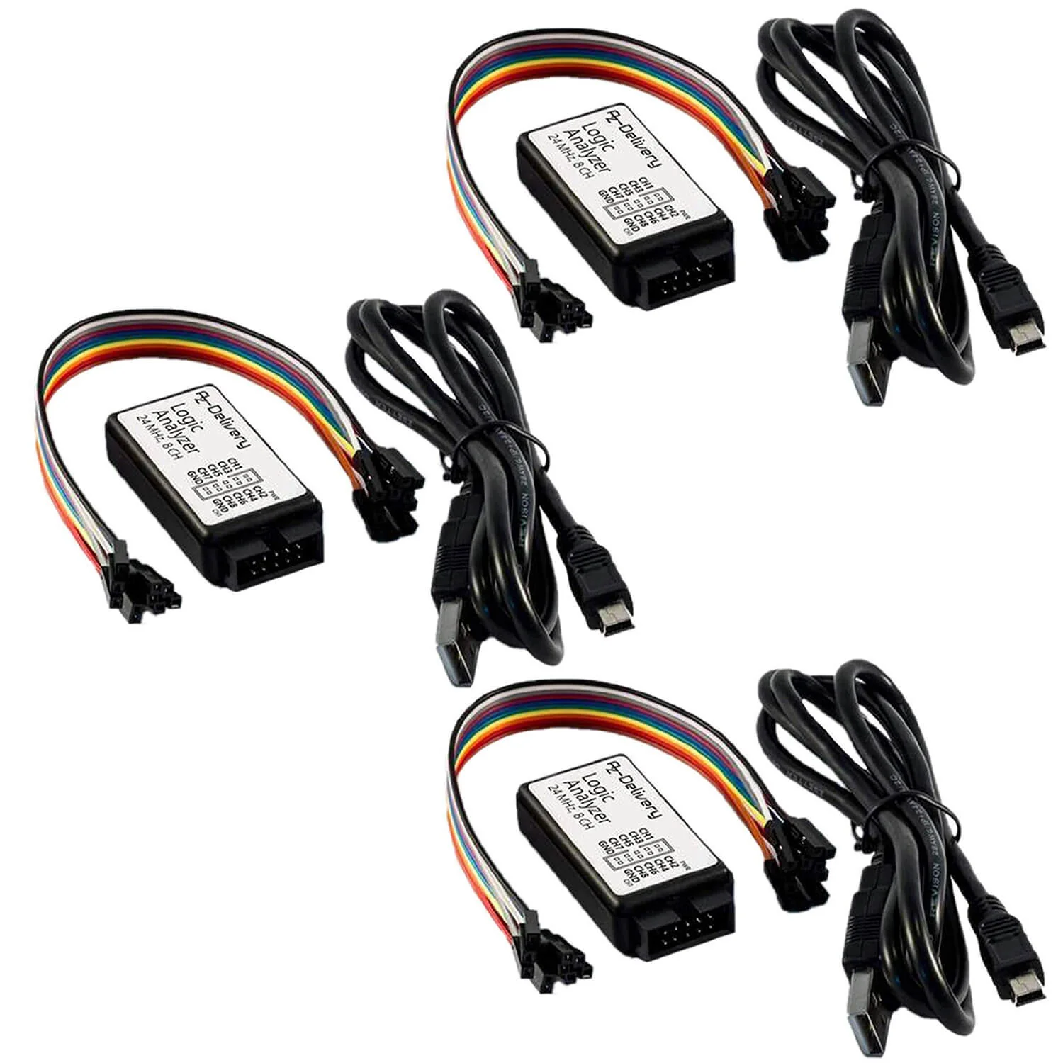 Logic Analyzer 8 CH, 24MHz mit USB-Kabel, kompatibel mit Arduino - Image 4