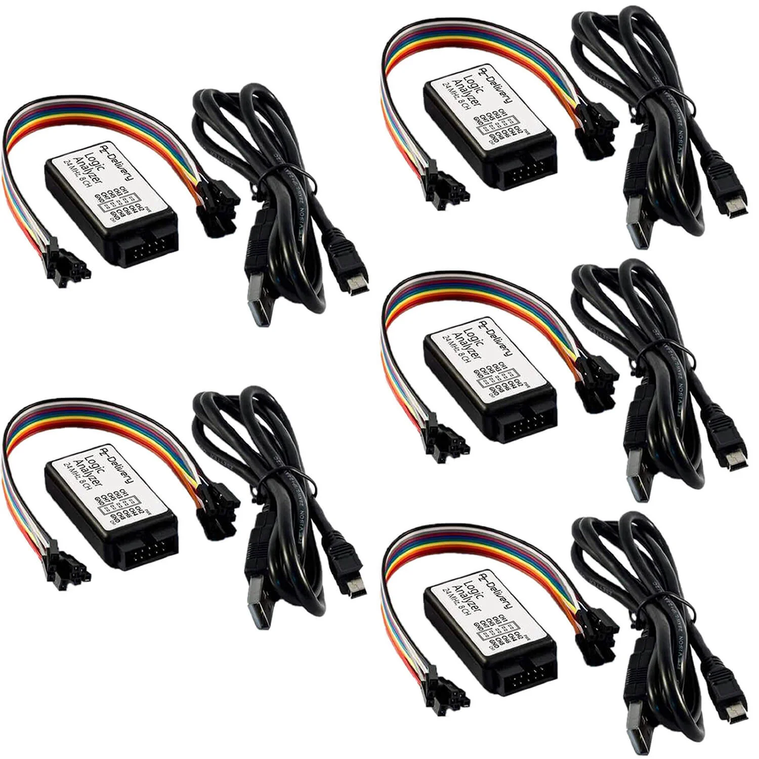 Logic Analyzer 8 CH, 24MHz mit USB-Kabel, kompatibel mit Arduino - Image 5