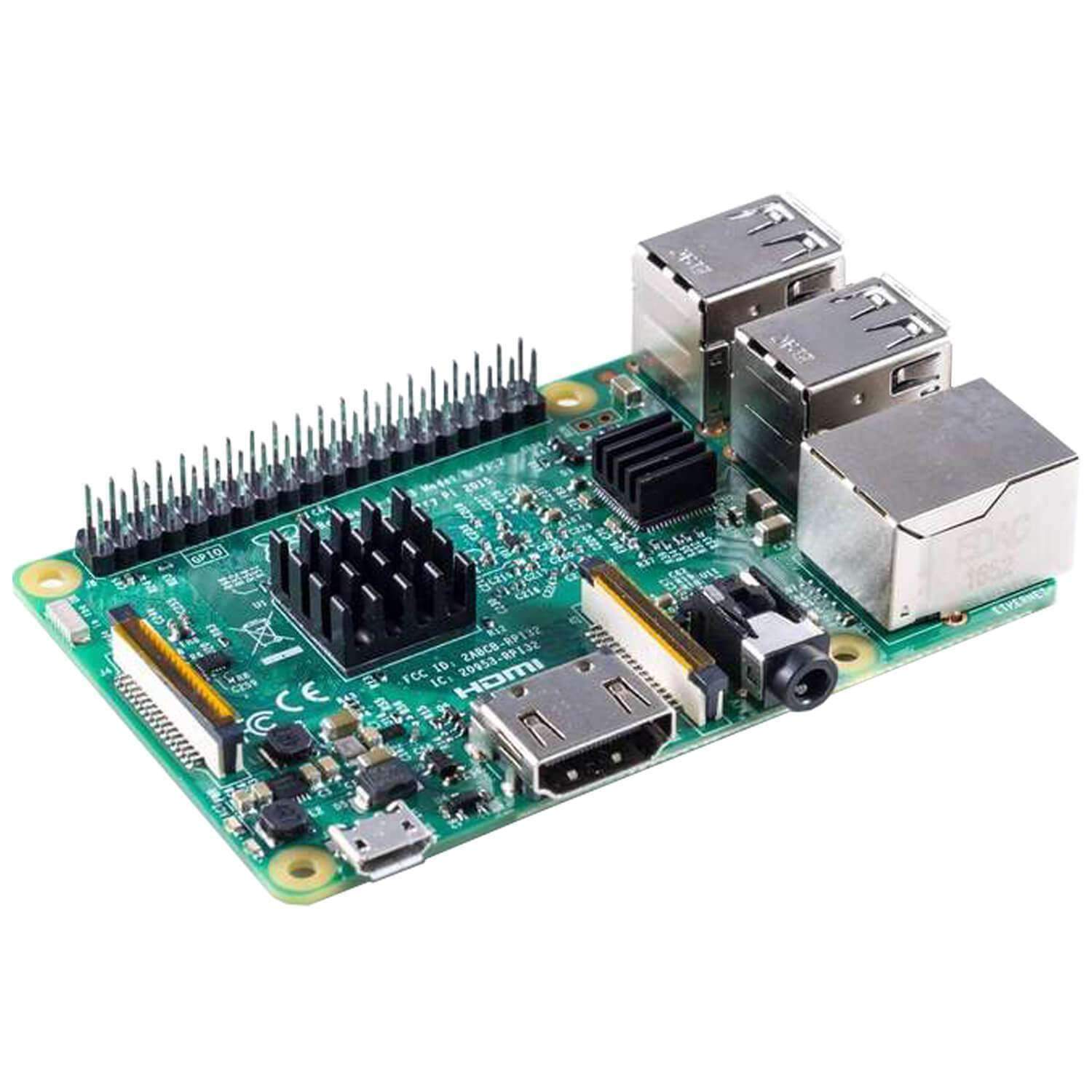 2er Set schwarze Alu Kühlkörper passiv für Raspberry Pi 3 mit wärmeleitender Spezialklebefolie - Image 4