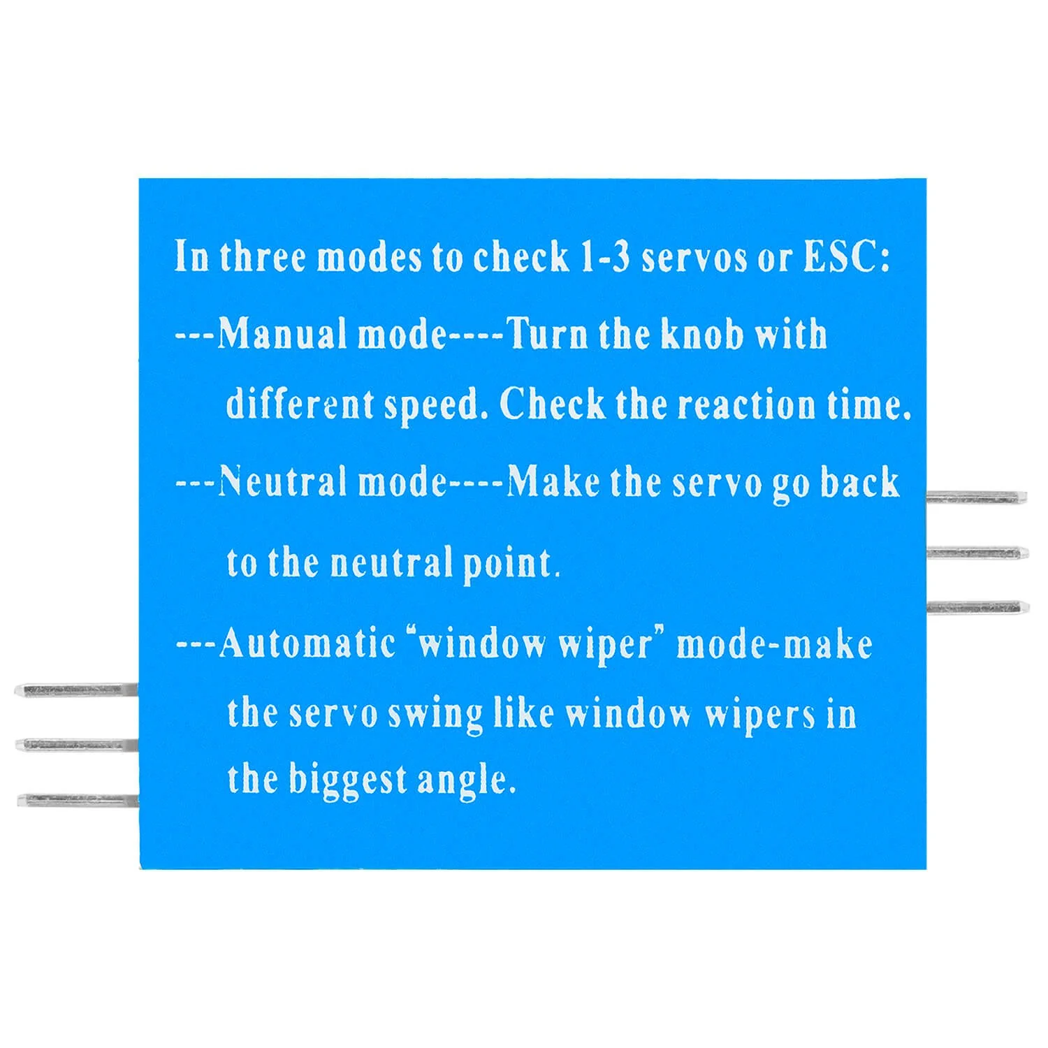Servo Tester CCPM Servo Consistency Master 3CH 4.8-6V - Image 4