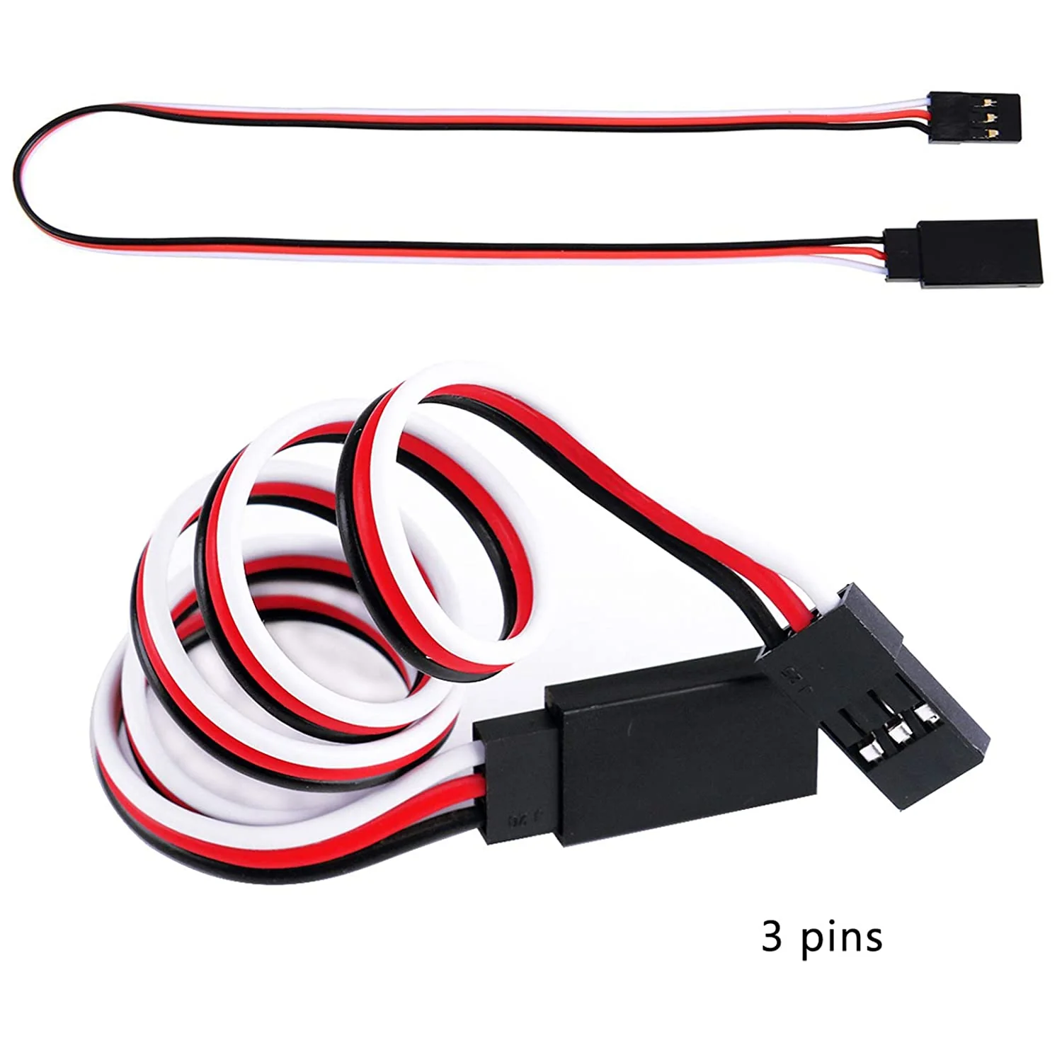 10 Stück Servo Verlängerungskabel Anschlusskabel 320mm 12,59 inch 3 Pin Kabel Männlich zu Weiblich JR Stecker für RC Flugzeug - Image 3