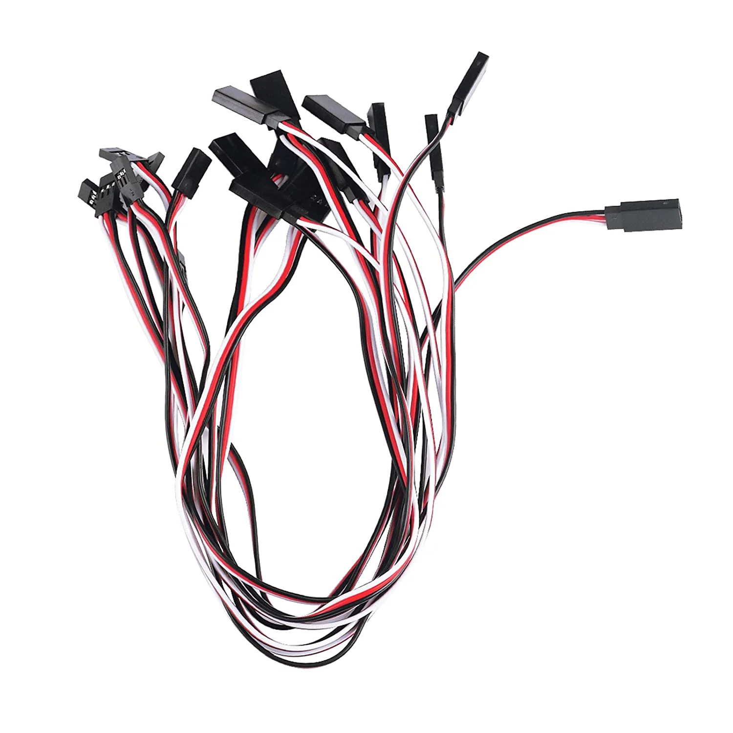 10 Stück Servo Verlängerungskabel Anschlusskabel 320mm 12,59 inch 3 Pin Kabel Männlich zu Weiblich JR Stecker für RC Flugzeug - Image 7